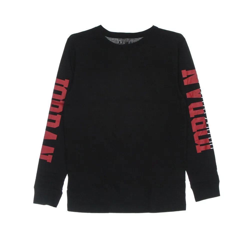 Maglietta Manica Lunga Ragazzo Jordan Switch L/s Tee Black