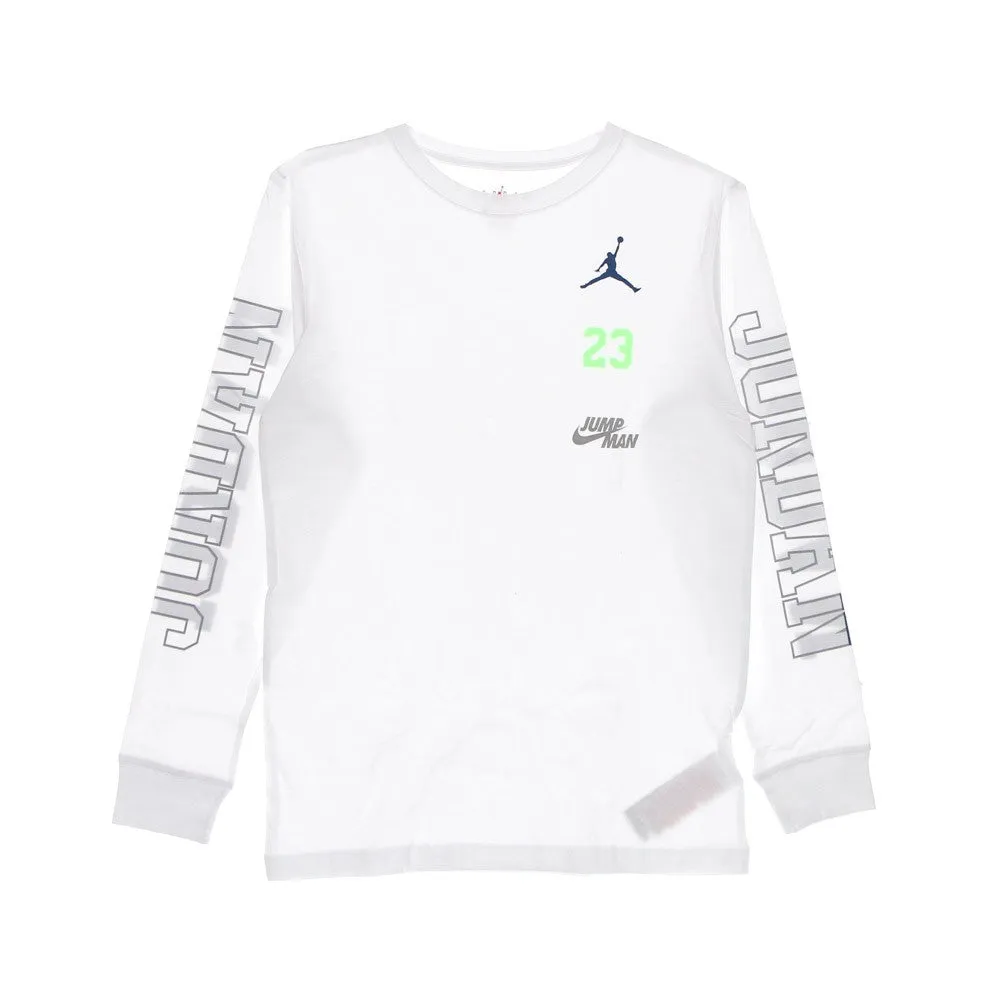 Maglietta Manica Lunga Ragazzo Jordan Switch L/s Tee White