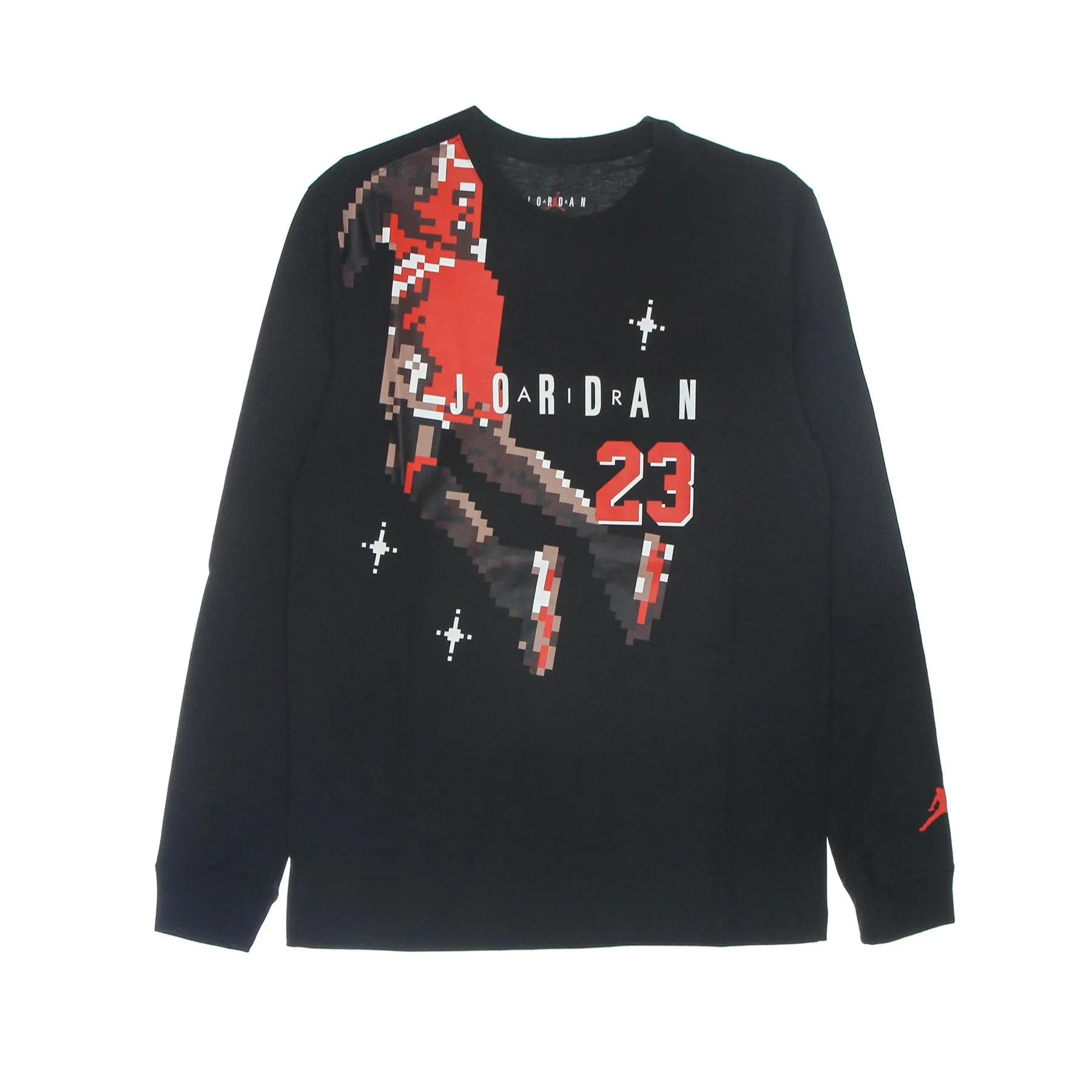 Maglietta Manica Lunga Uomo Brand Holiday L/s Crew Black/chile Red