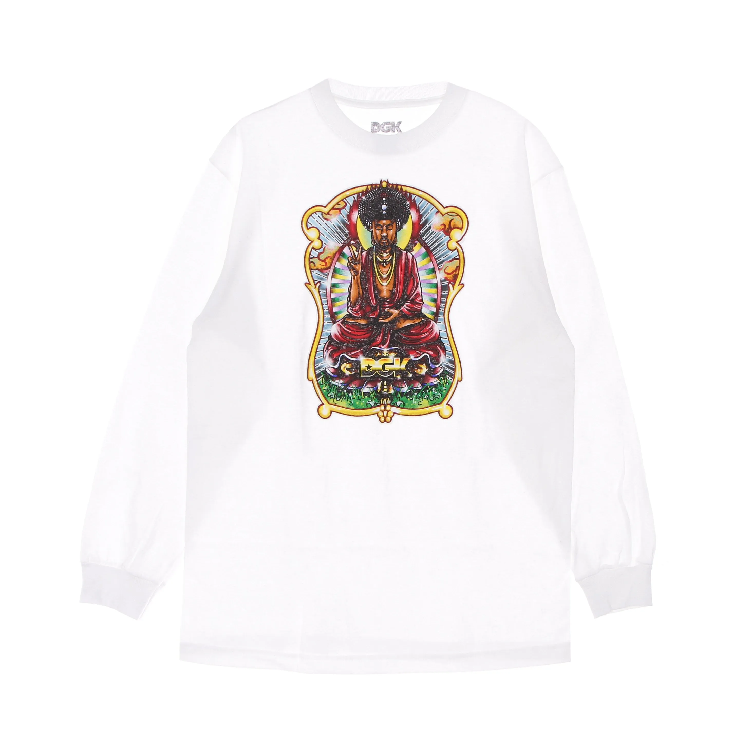 Maglietta Manica Lunga Uomo Buddha L/s White