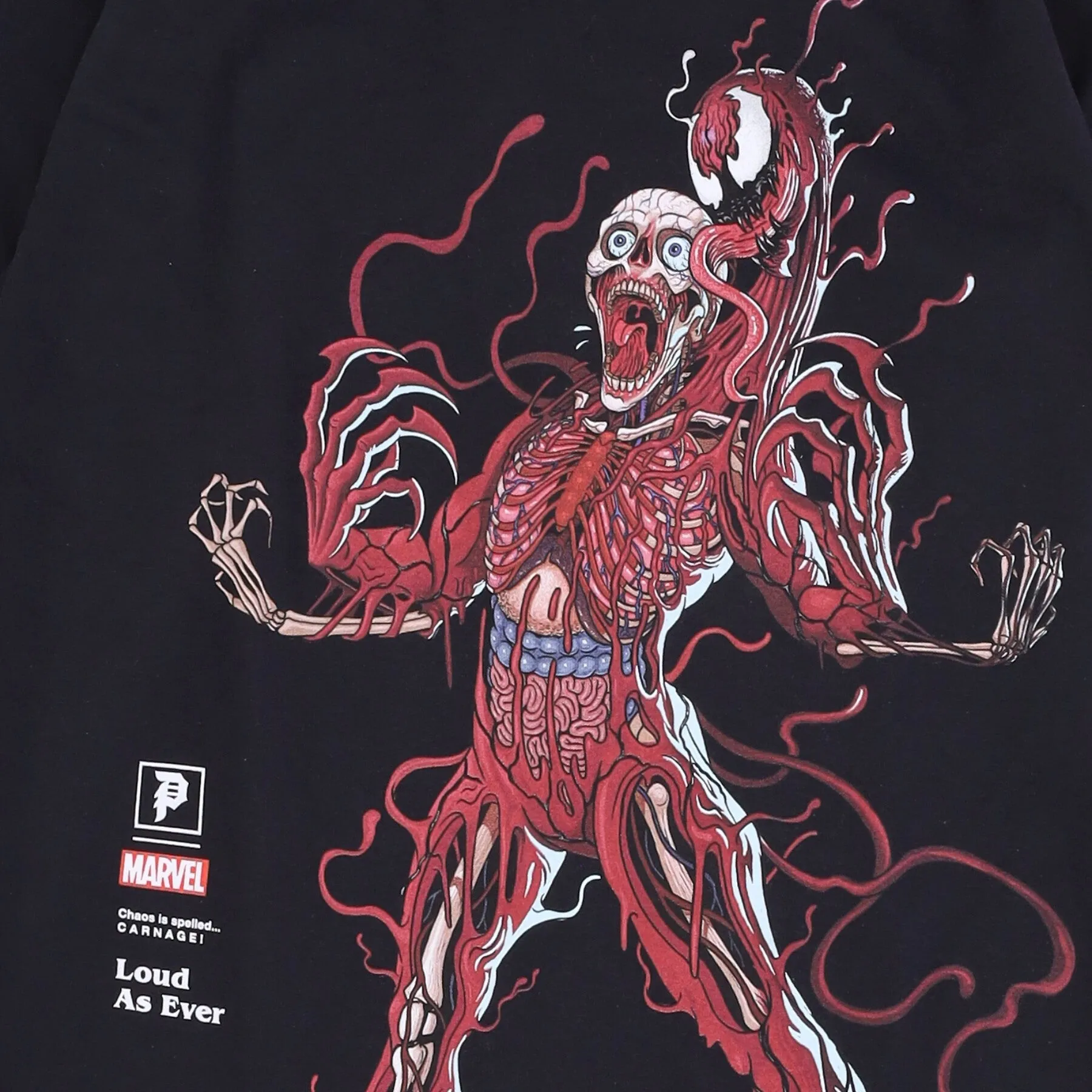 Maglietta Manica Lunga Uomo Carnage L/s Tee X Marvel X Nychos Black