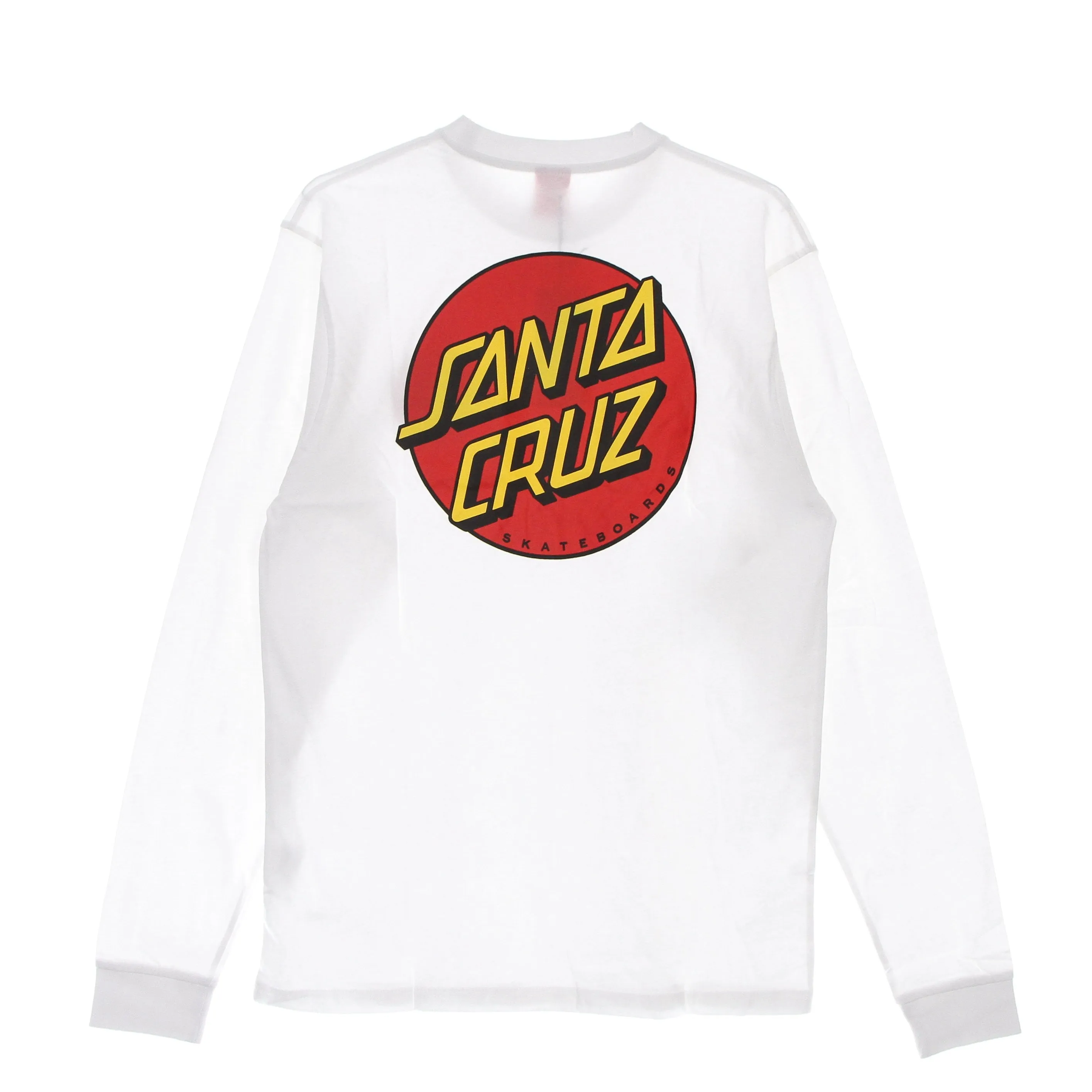 Maglietta Manica Lunga Uomo Classic Dot Chest L/s Tee White
