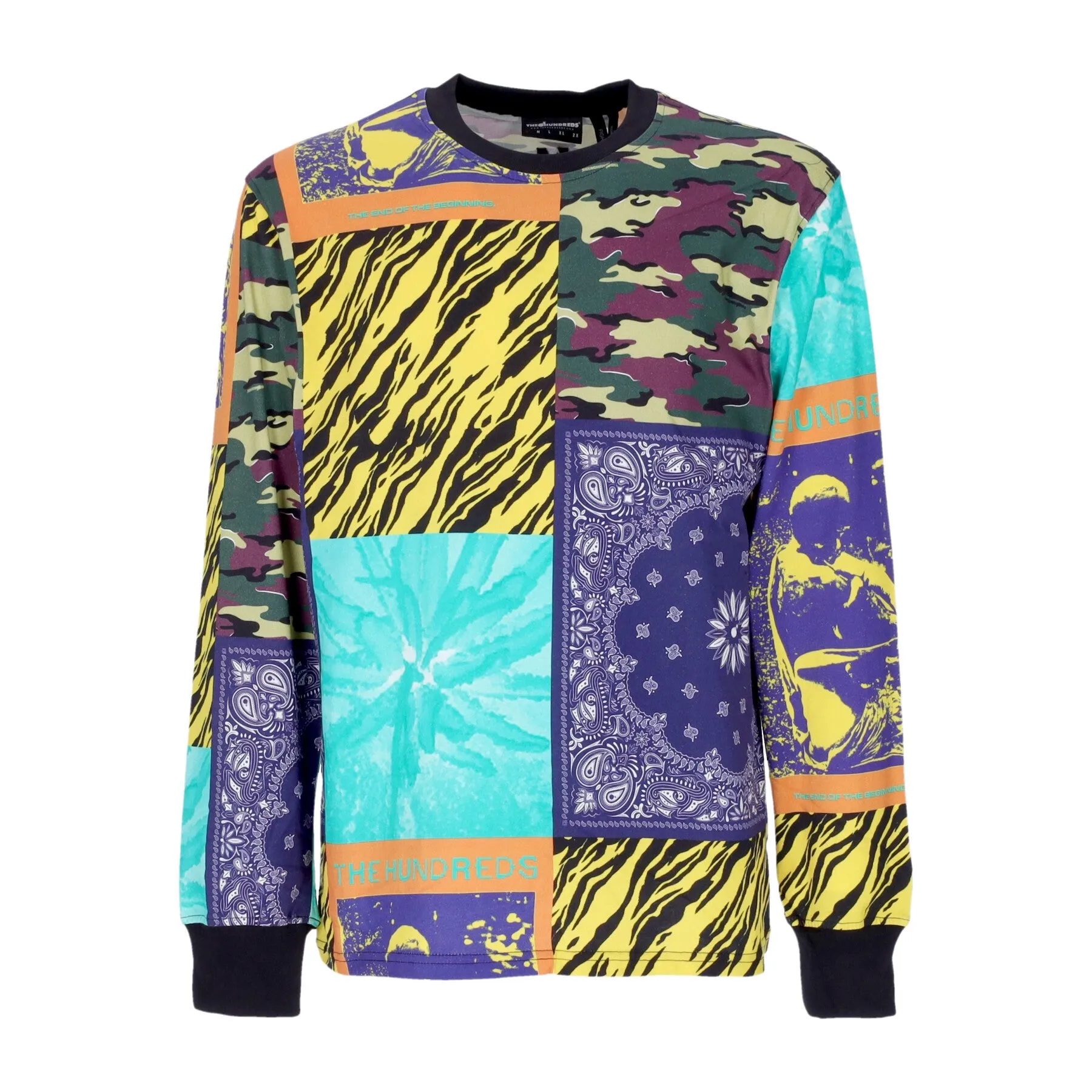 Maglietta Manica Lunga Uomo Collage L/s Tee Multi