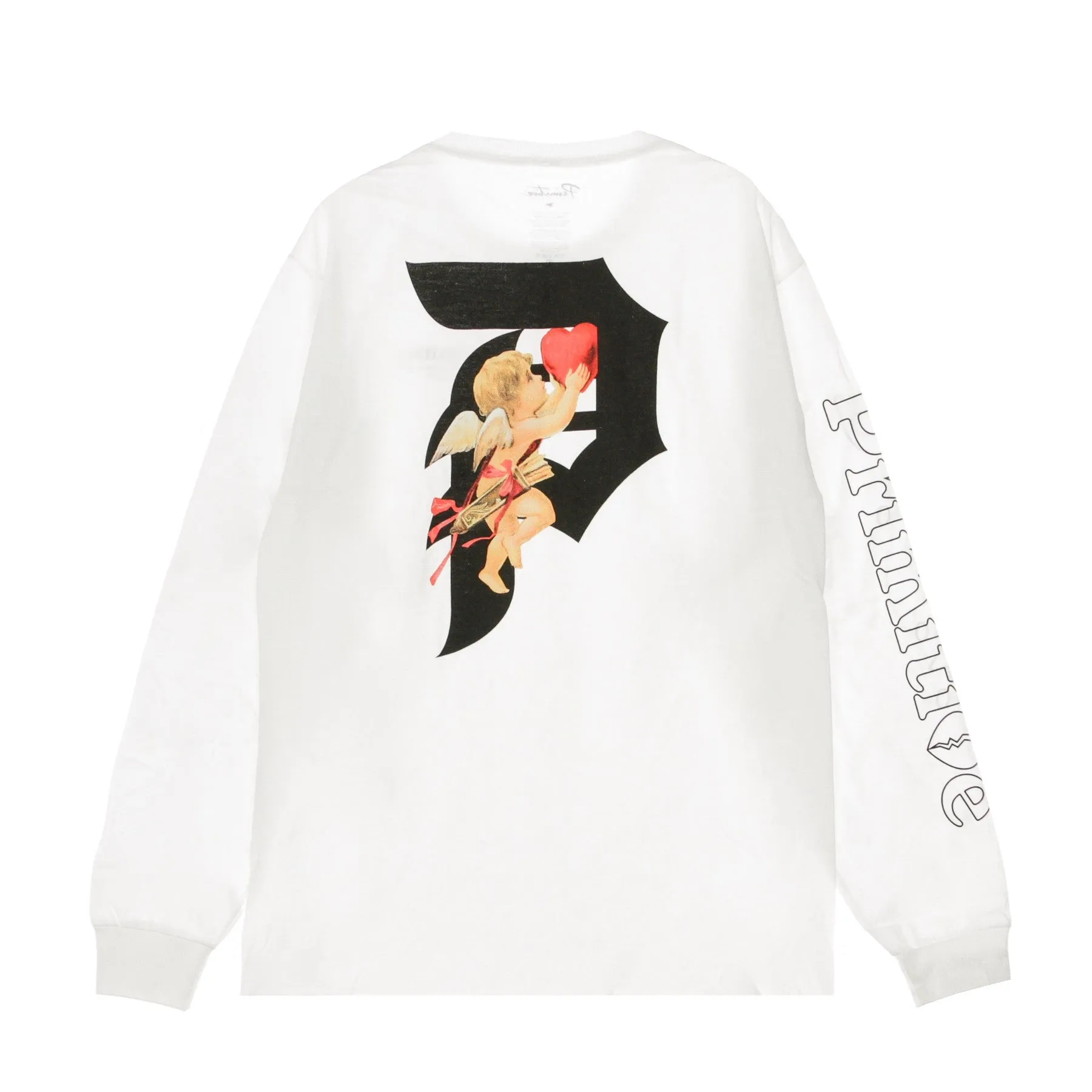 Maglietta Manica Lunga Uomo Dirty P Cupid L/s White
