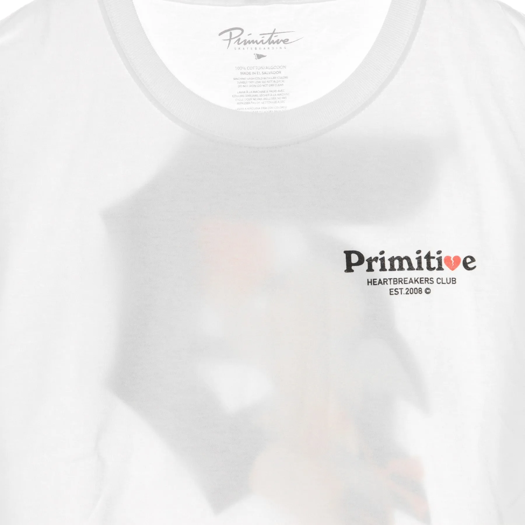Maglietta Manica Lunga Uomo Dirty P Cupid L/s White