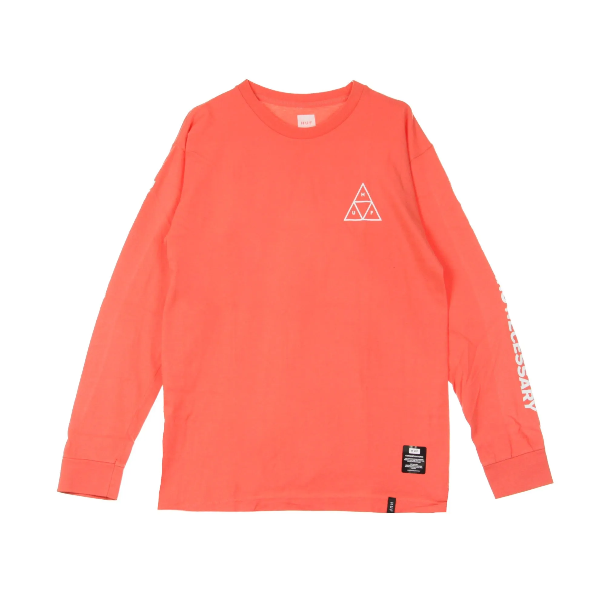Maglietta Manica Lunga Uomo Essentials Tt L/s Coral Cayenne