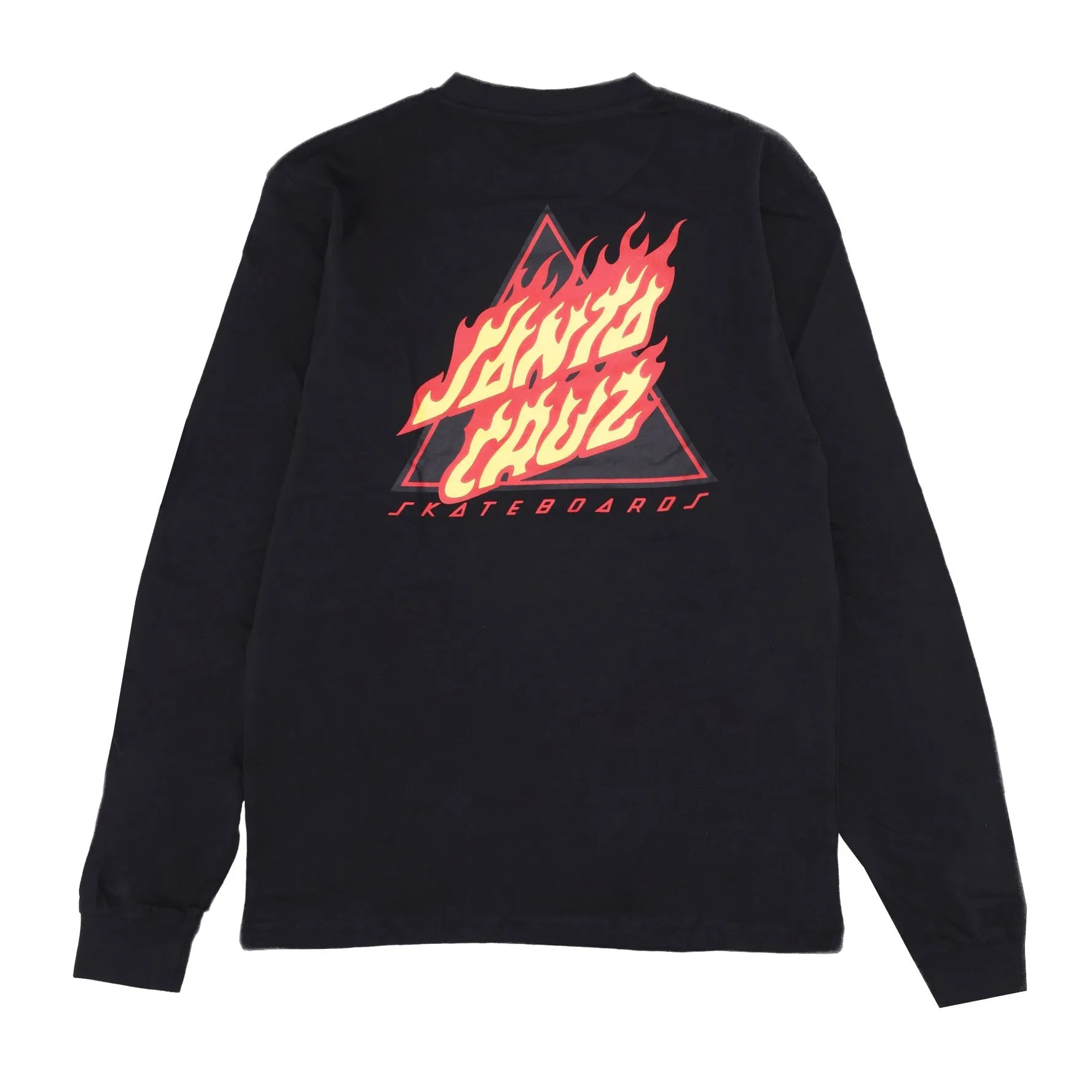 Maglietta Manica Lunga Uomo Flamed Not A Dot L/s Tee Black