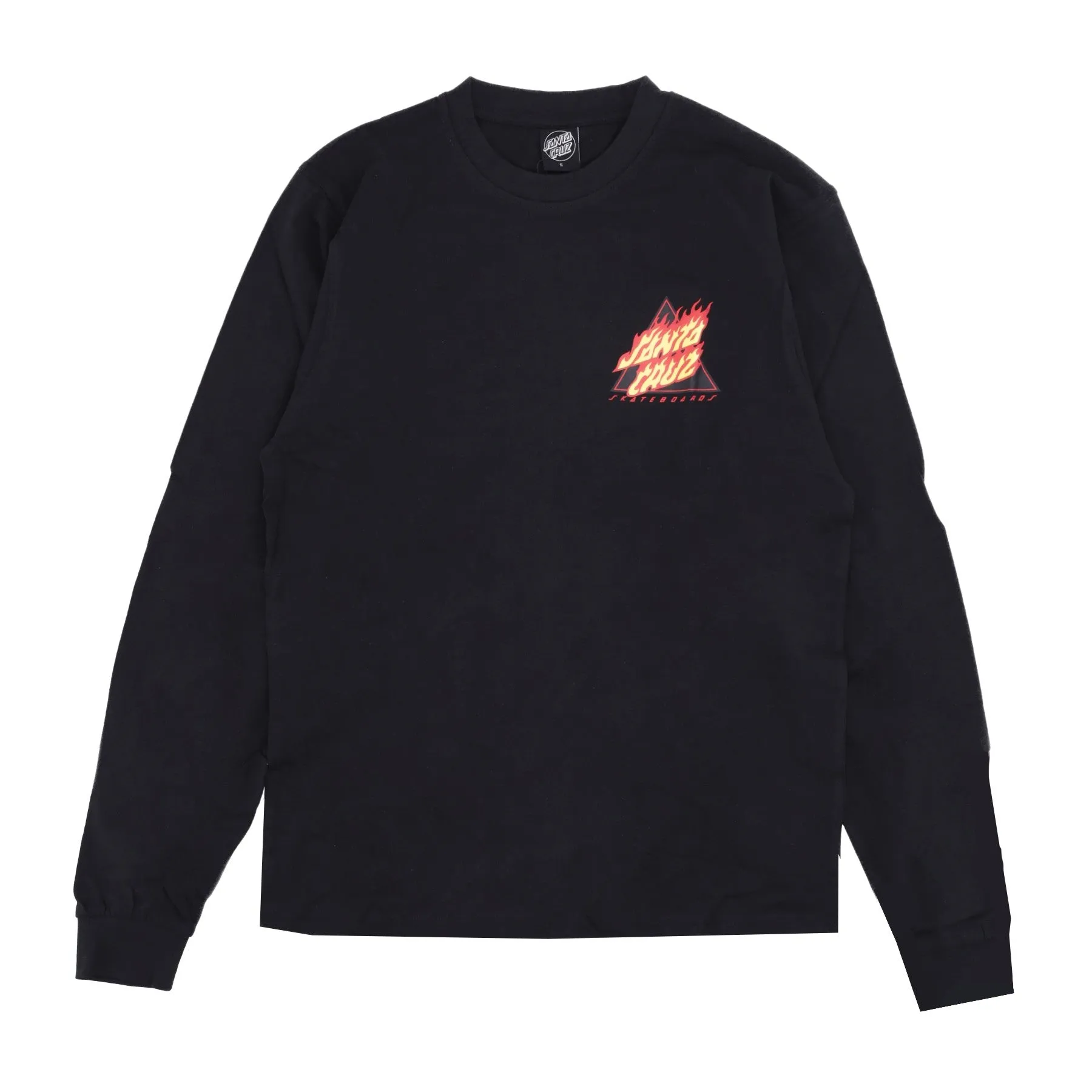 Maglietta Manica Lunga Uomo Flamed Not A Dot L/s Tee Black