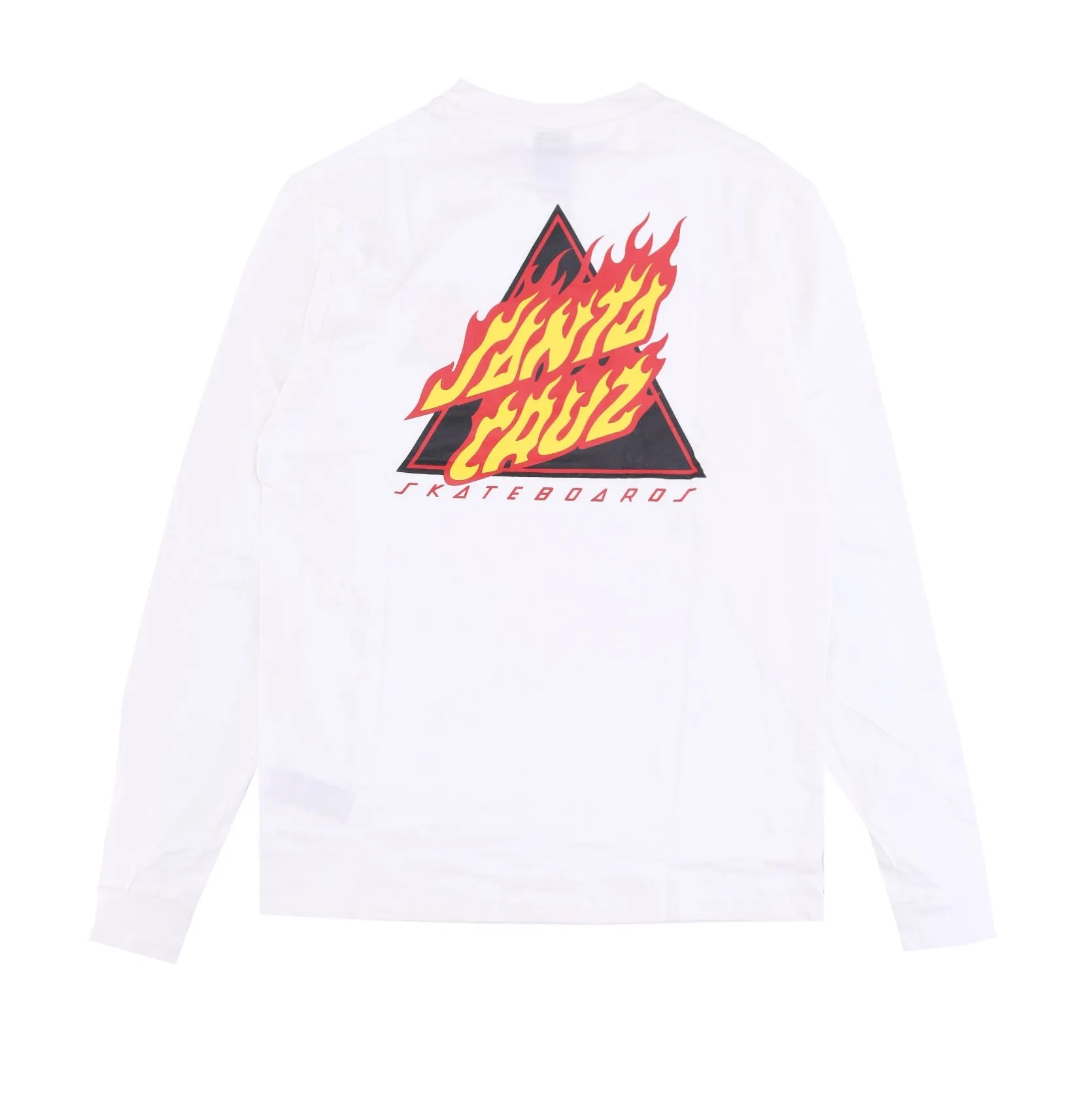 Maglietta Manica Lunga Uomo Flamed Not A Dot L/s Tee White