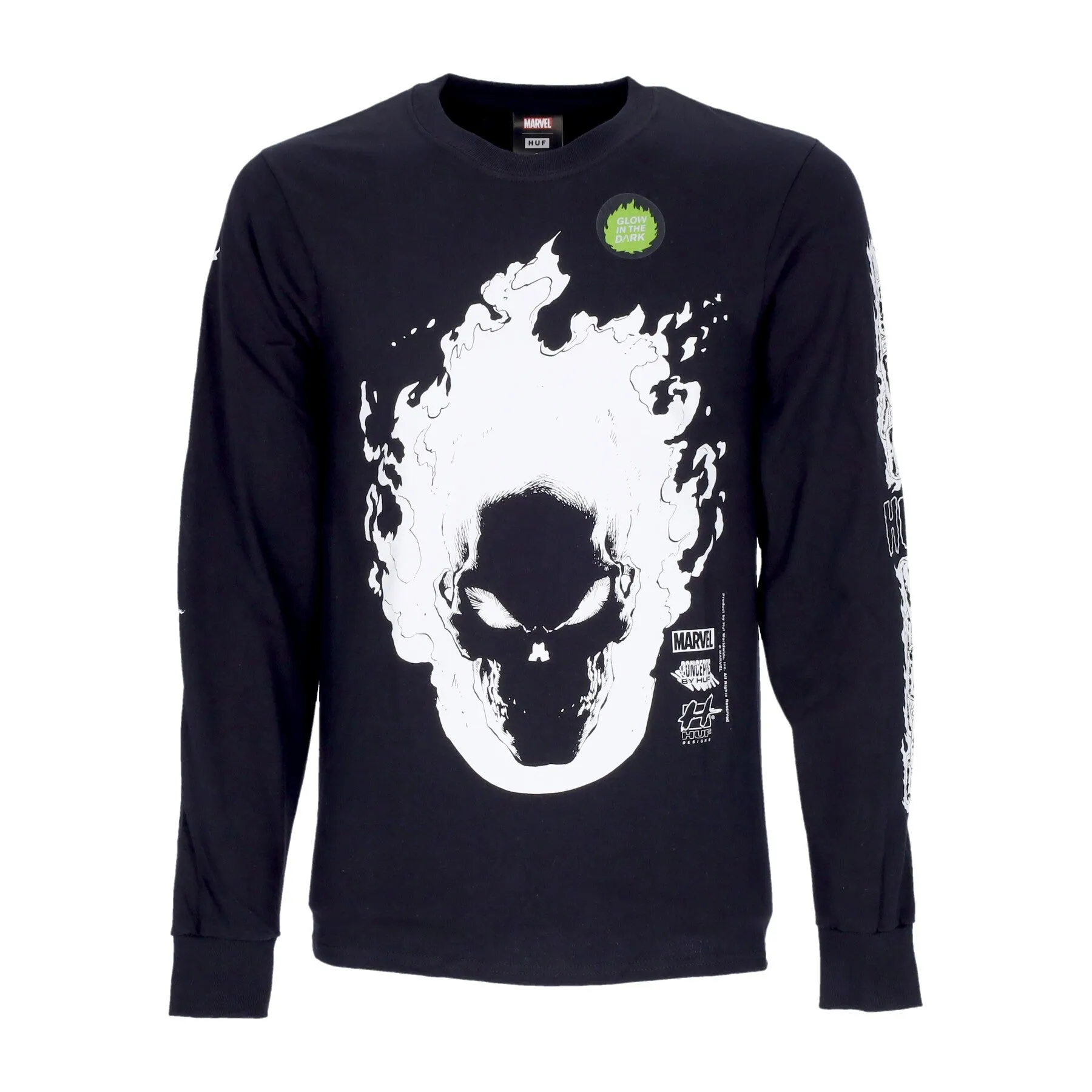 Maglietta Manica Lunga Uomo Ghost Rider L/s Tee X Marvel Black