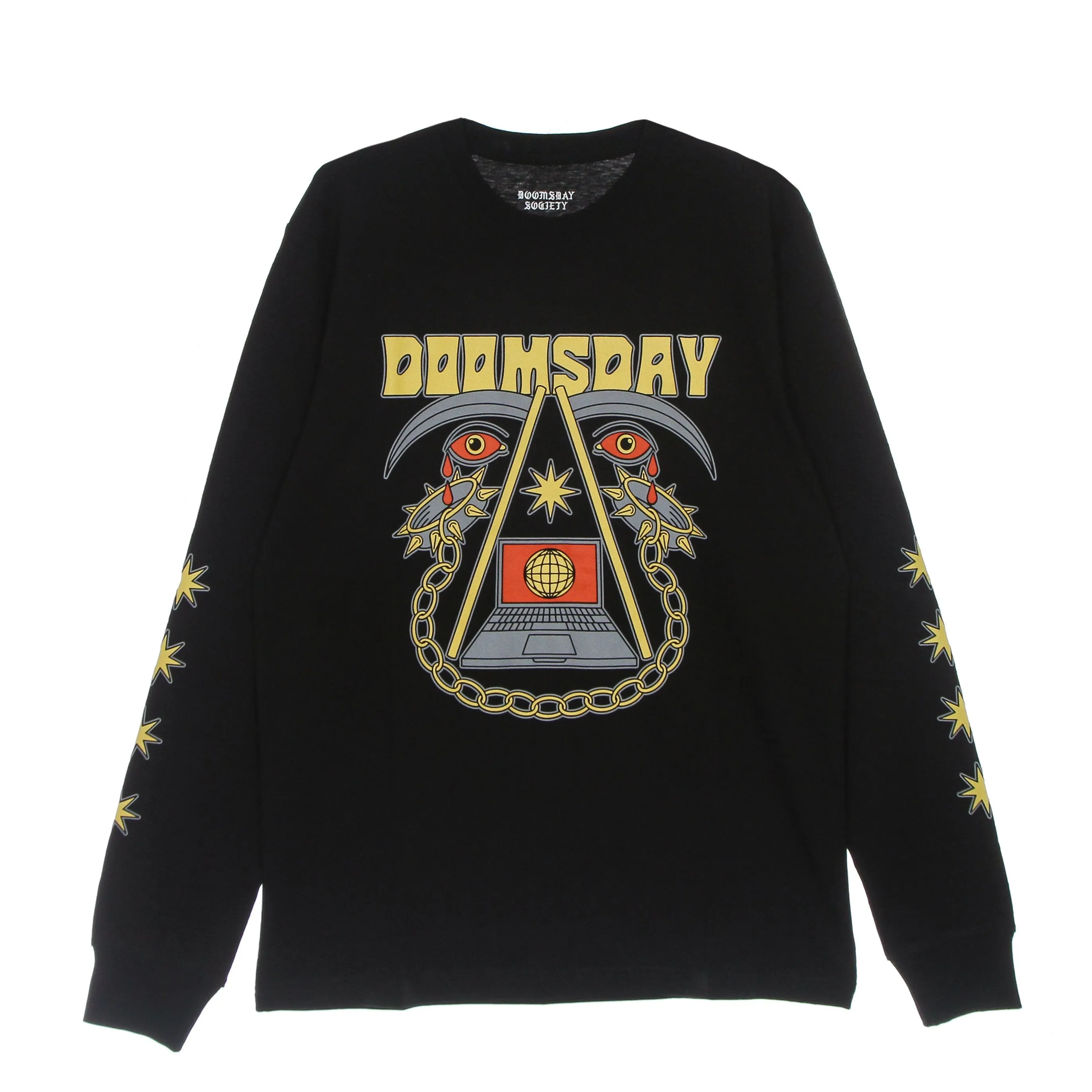 Maglietta Manica Lunga Uomo Lost In The Net L/s Tee Black