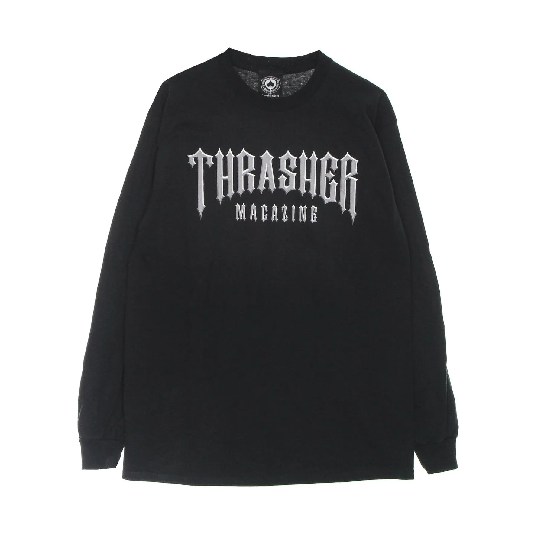 Maglietta Manica Lunga Uomo Low Low Logo L/s Tee Black