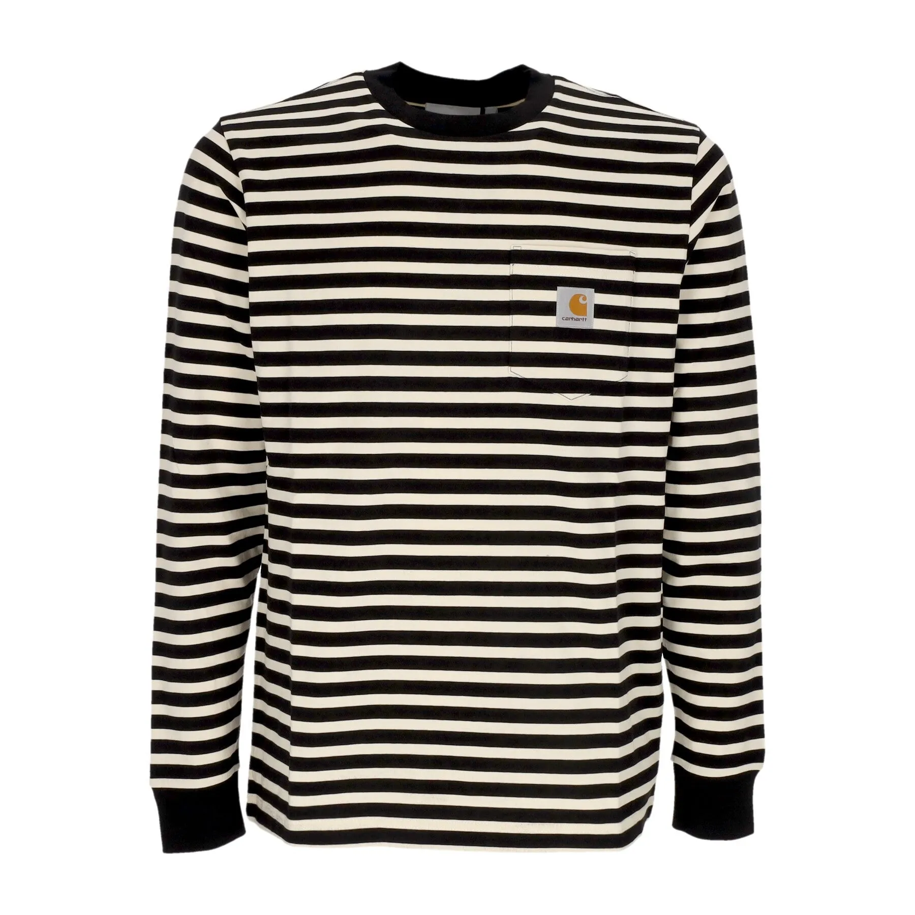 Maglietta Manica Lunga Uomo L/s Seidler Pocket Tee Seidler Stripe/salt/black