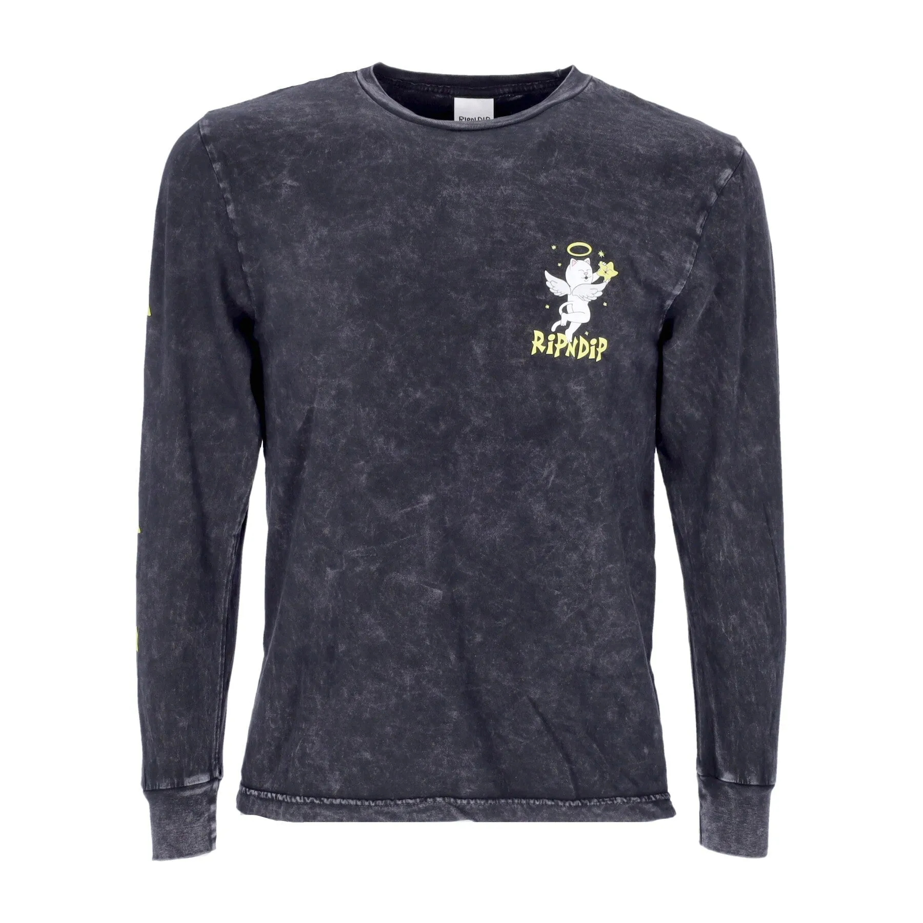 Maglietta Manica Lunga Uomo Lullaby L/s Black Mineral Wash