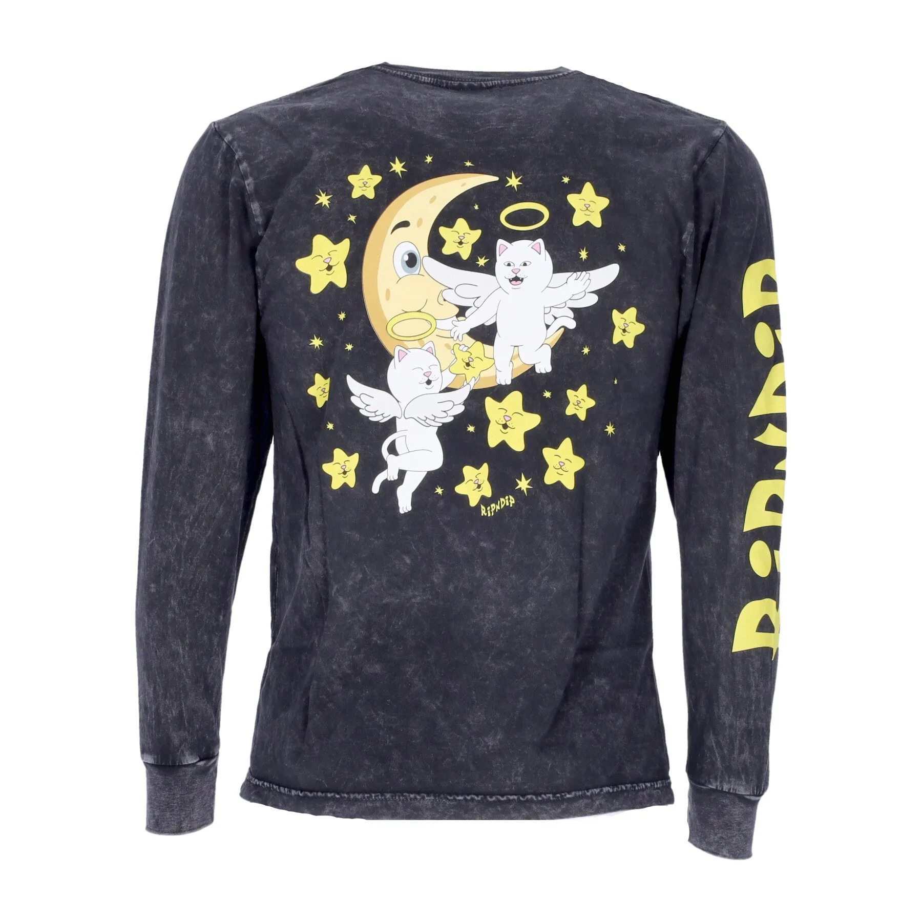 Maglietta Manica Lunga Uomo Lullaby L/s Black Mineral Wash