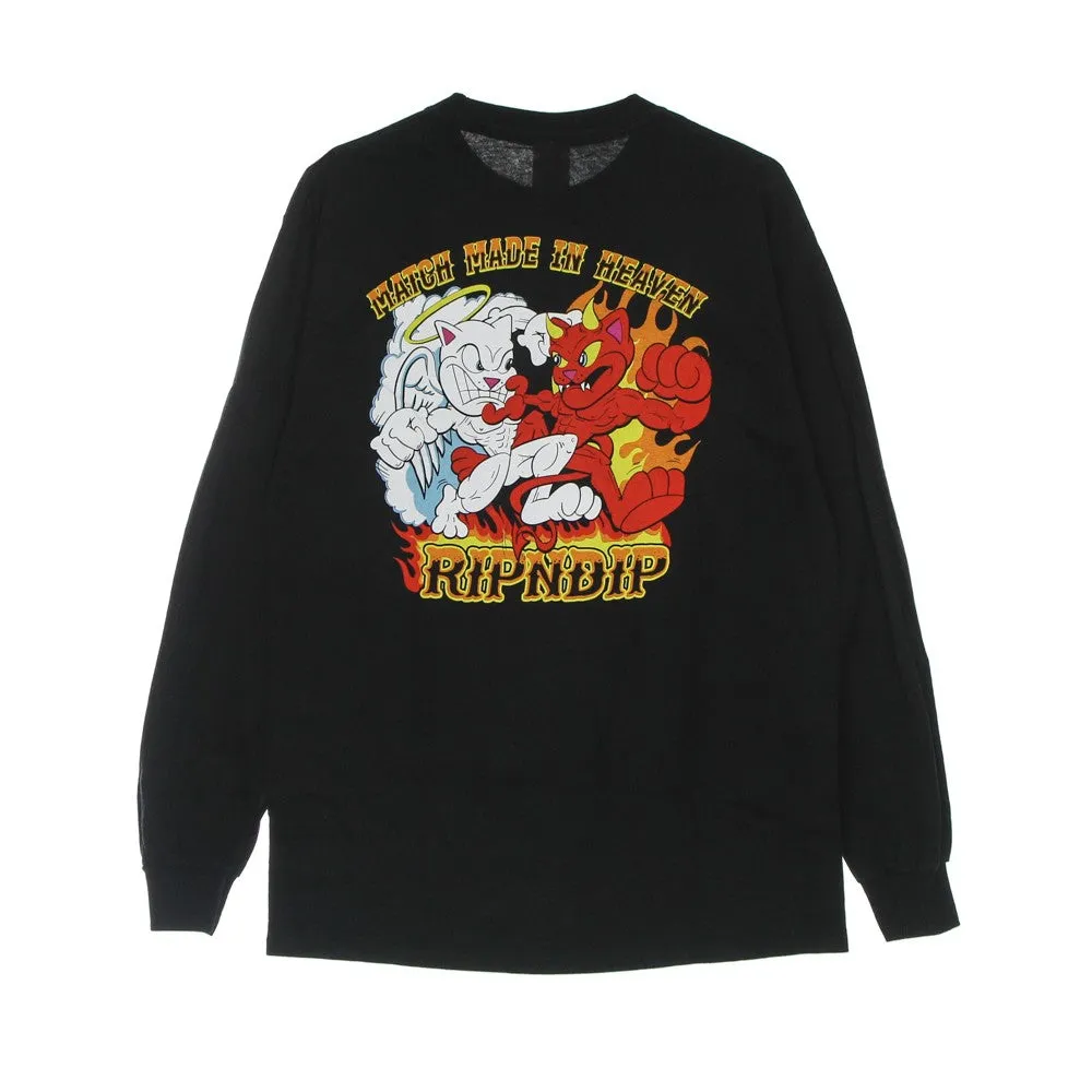Maglietta Manica Lunga Uomo Match Made In Heaven L/s Tee Black