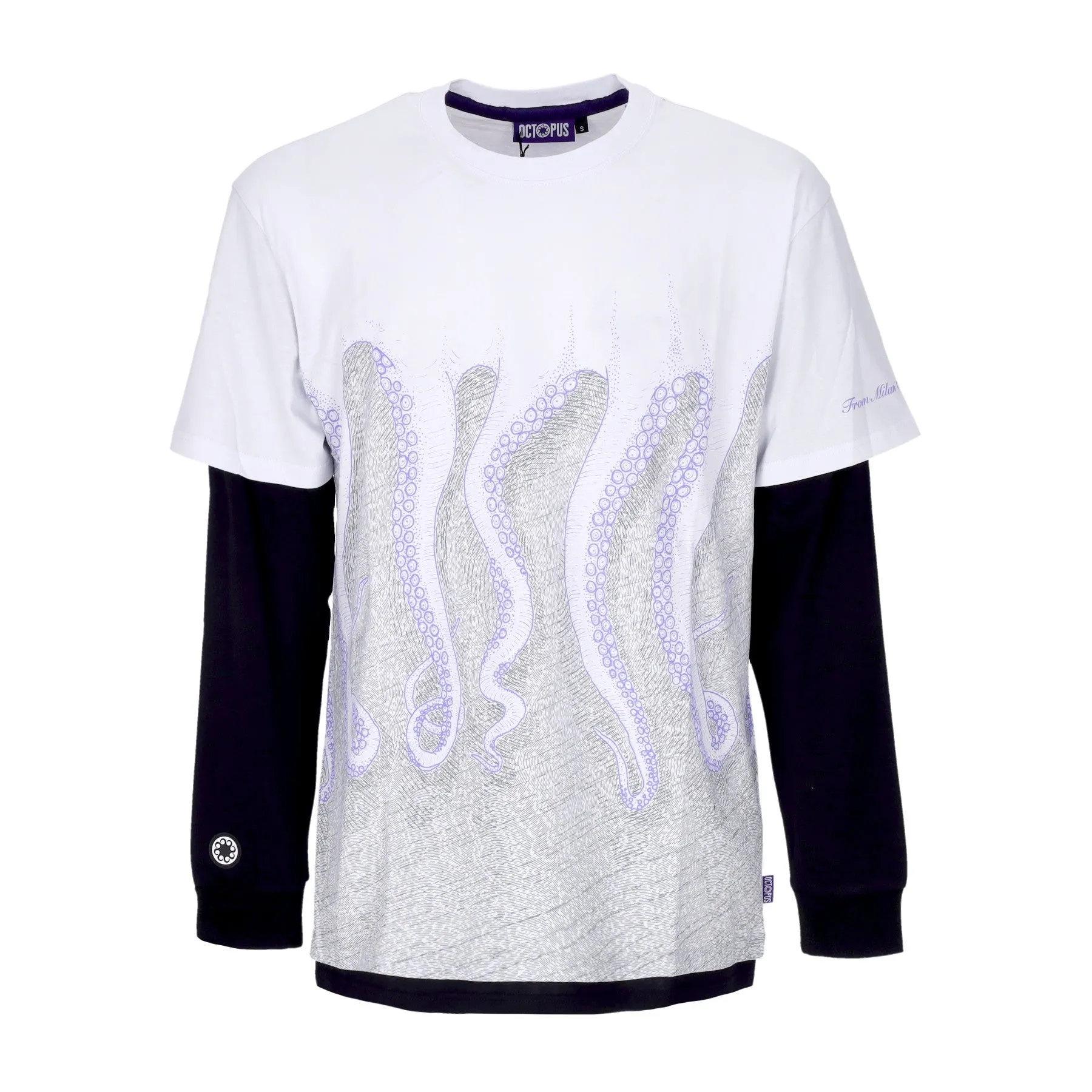 Maglietta Manica Lunga Uomo Milan L/s Tee White