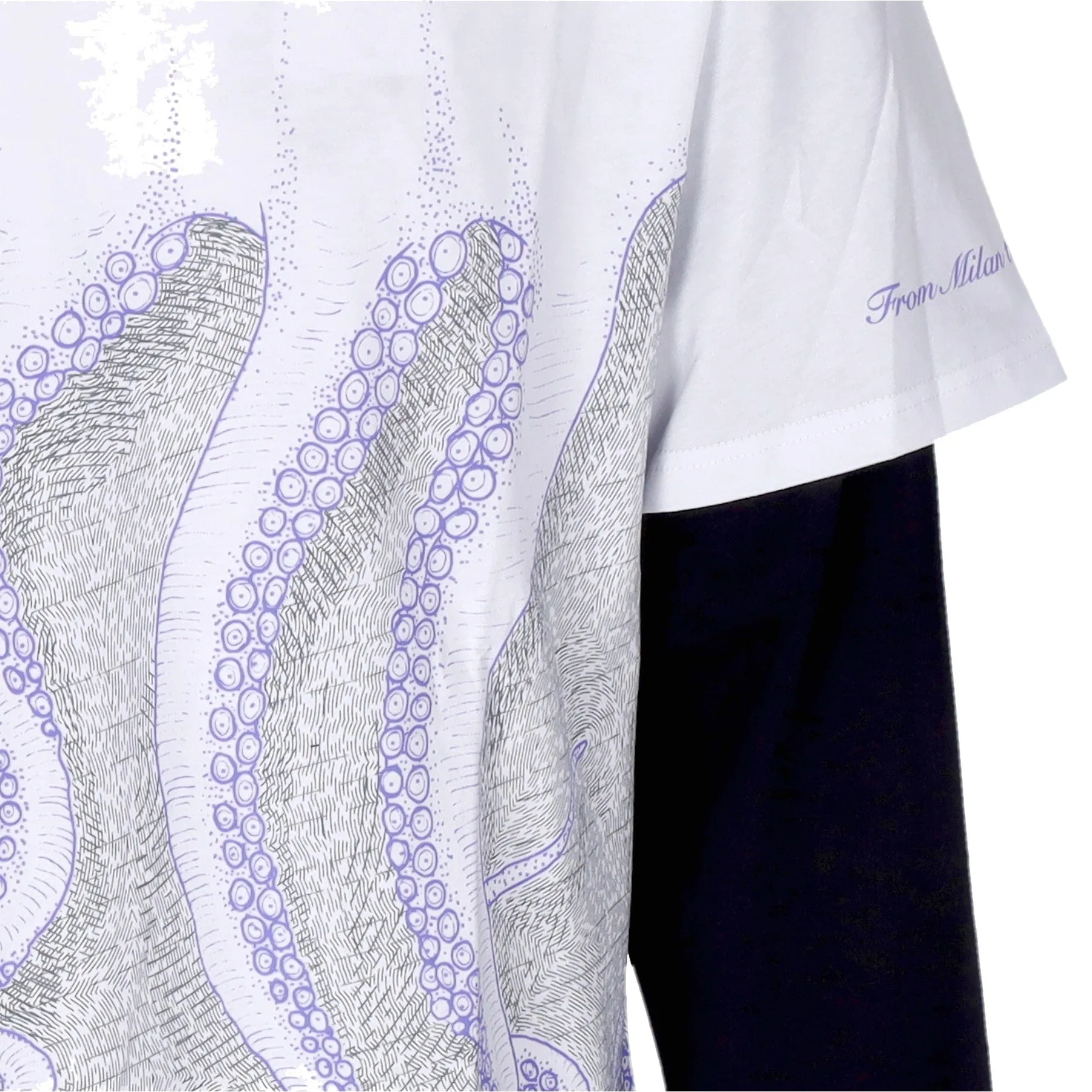 Maglietta Manica Lunga Uomo Milan L/s Tee White