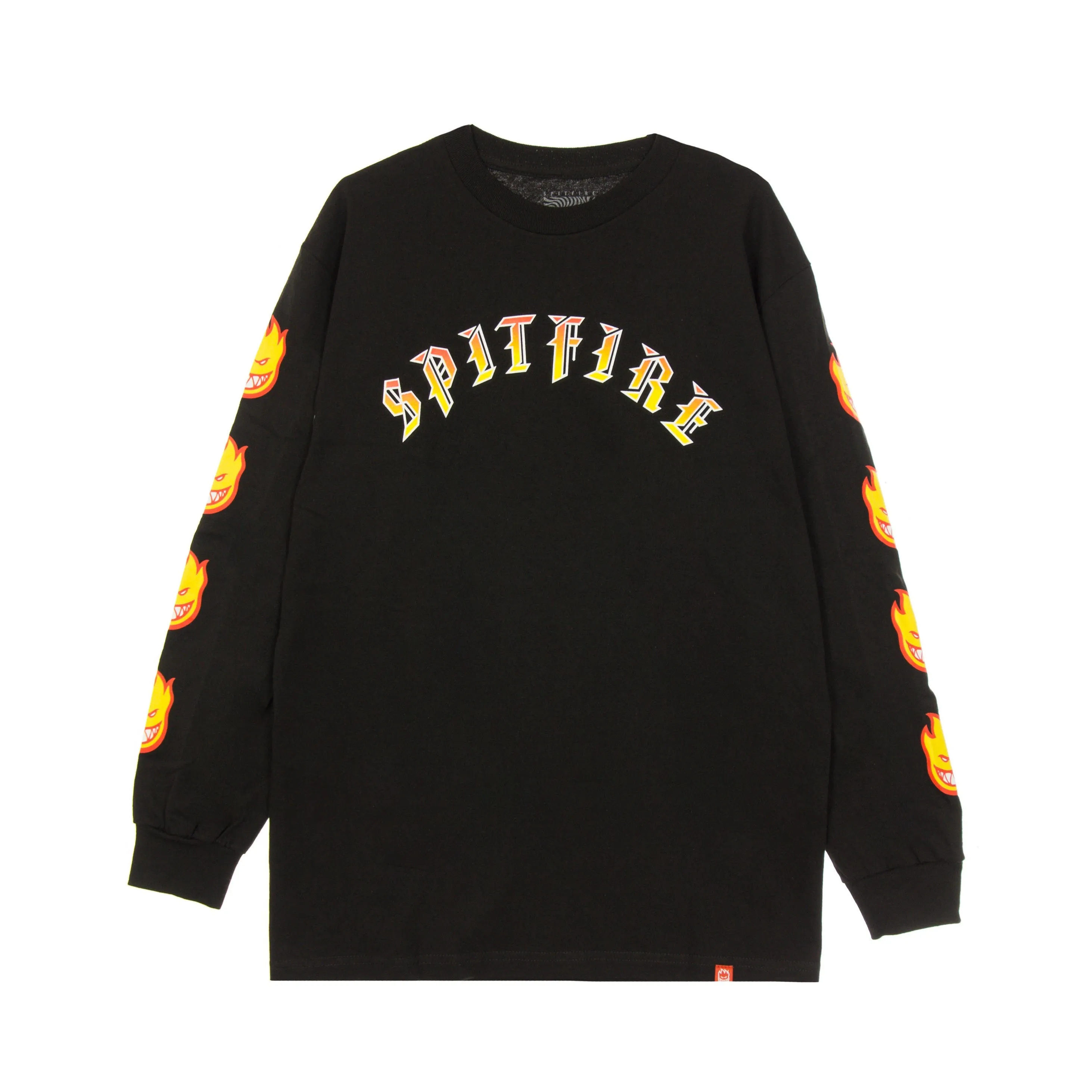 Maglietta Manica Lunga Uomo Old E Bighead Fill L/s Tee Black/red/yellow