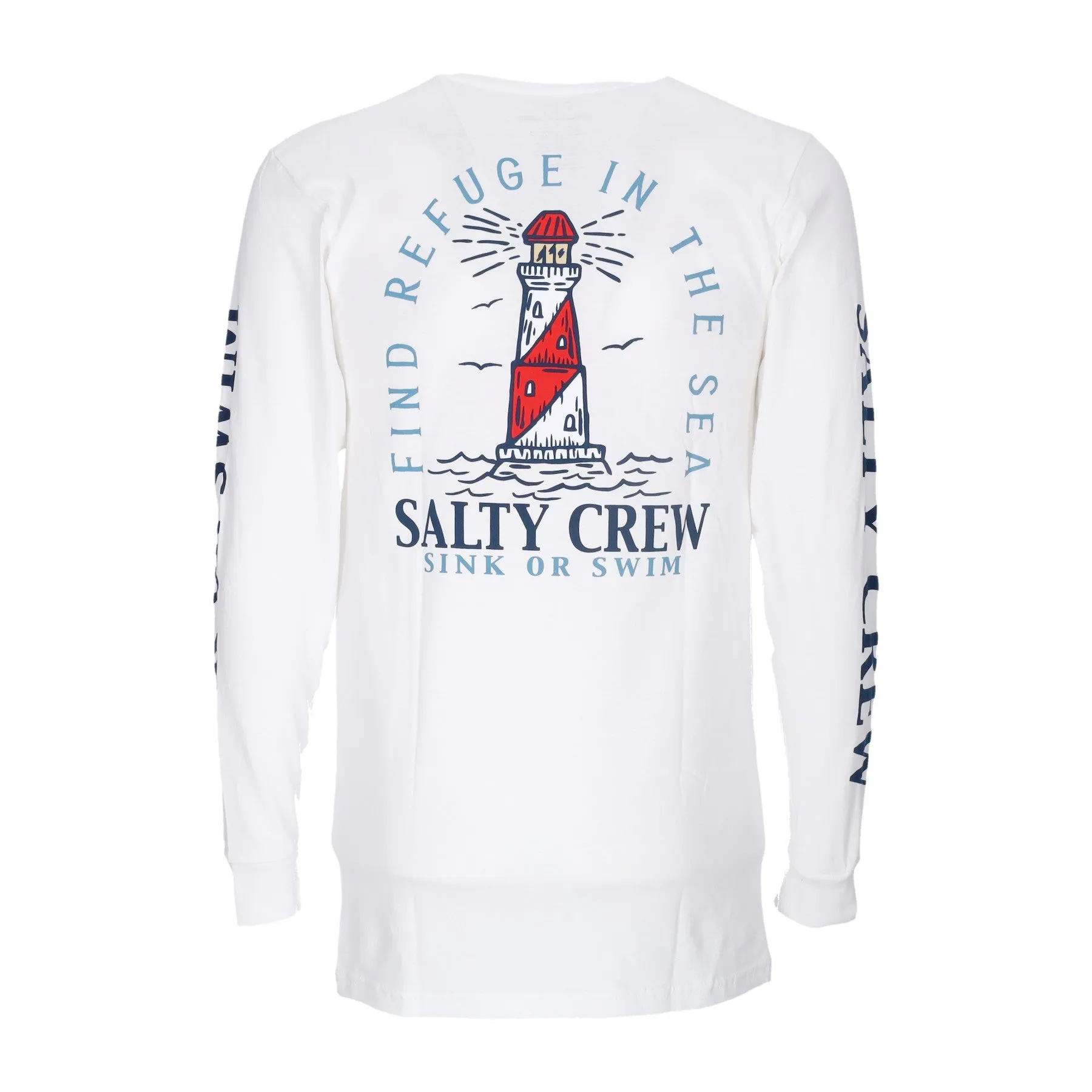 Maglietta Manica Lunga Uomo Outerbanks Standard L/s Tee White