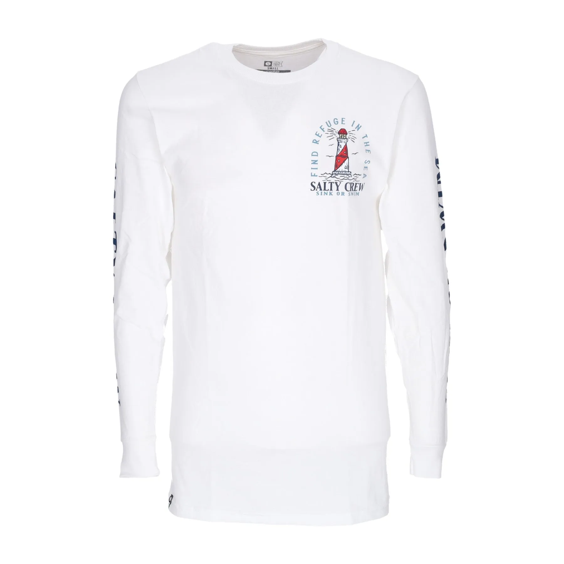 Maglietta Manica Lunga Uomo Outerbanks Standard L/s Tee White
