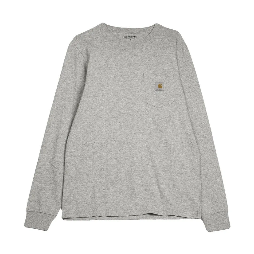 Maglietta Manica Lunga Uomo Pocket L/s Grey Heather