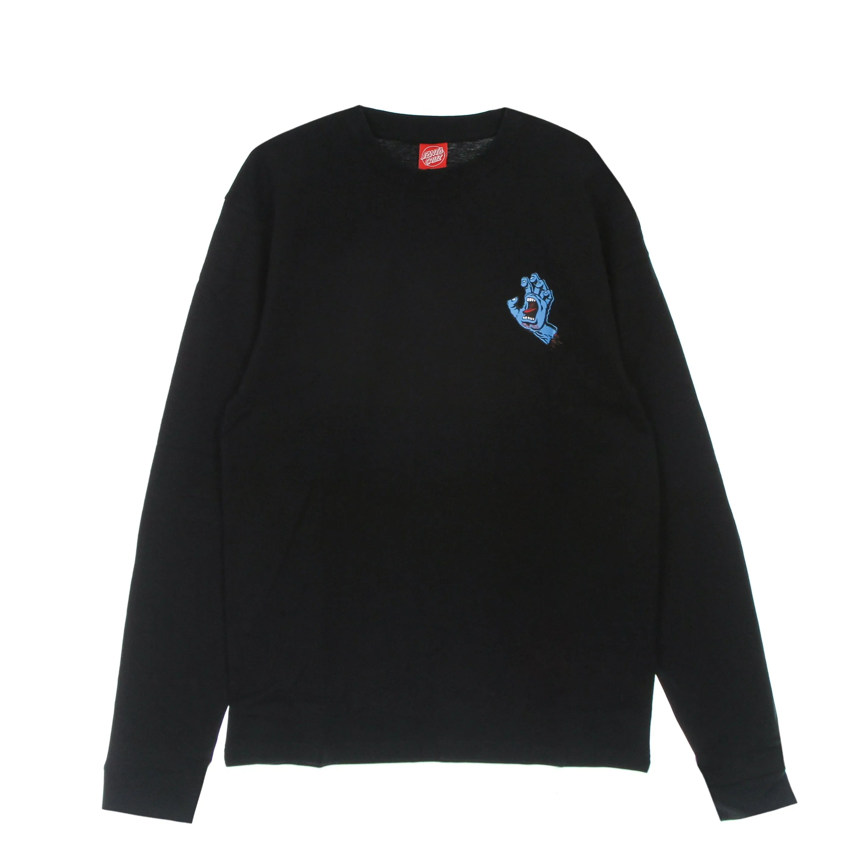 Maglietta Manica Lunga Uomo Screaming Hand Chest L/s Tee Black
