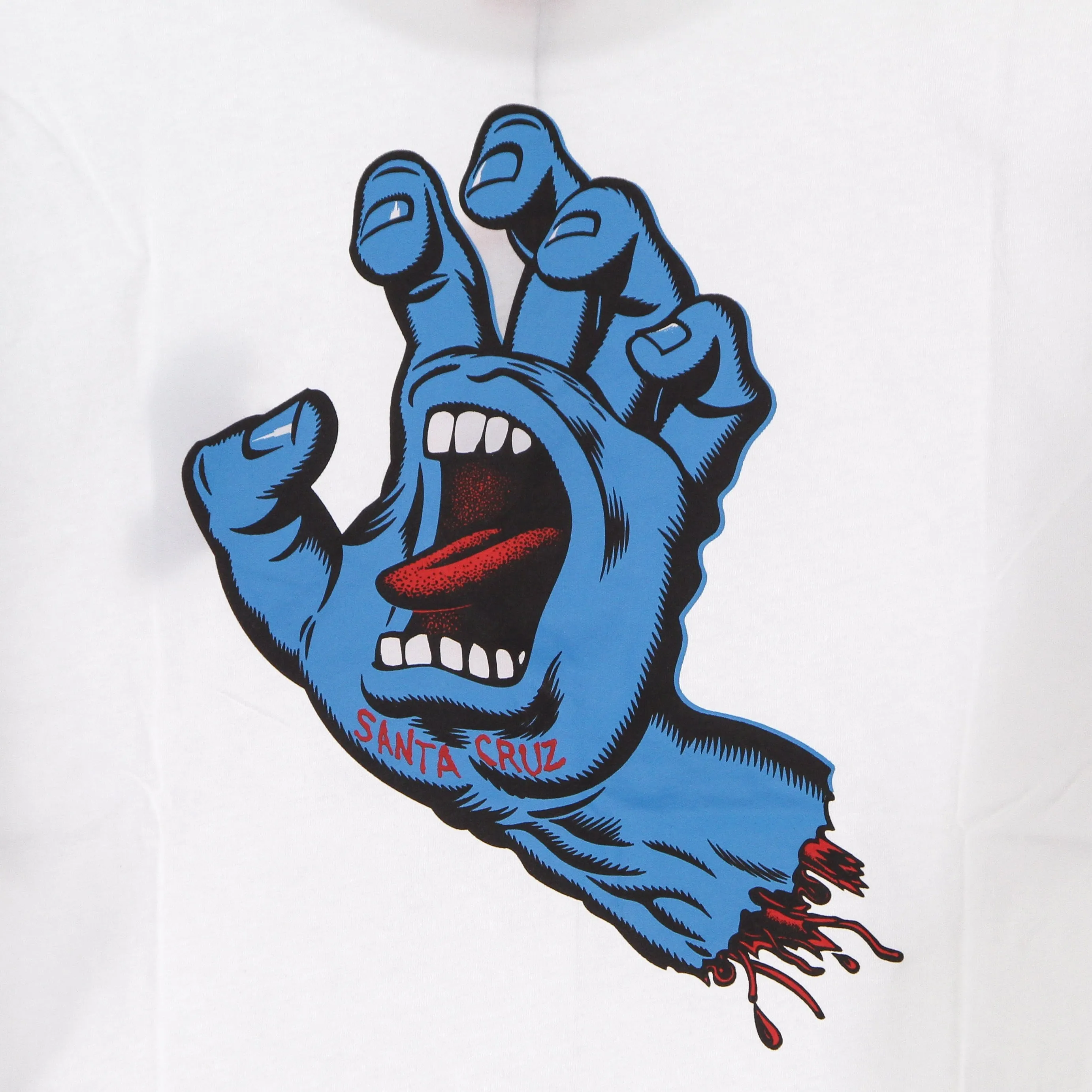 Maglietta Manica Lunga Uomo Screaming Hand Chest L/s Tee White