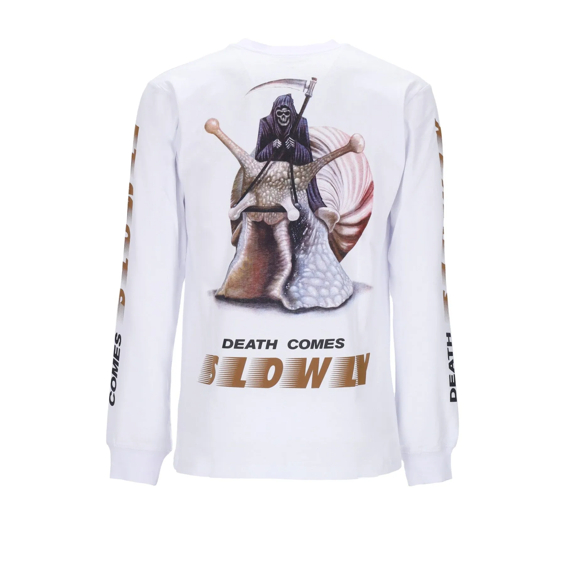 Maglietta Manica Lunga Uomo Slowly L/s Tee White