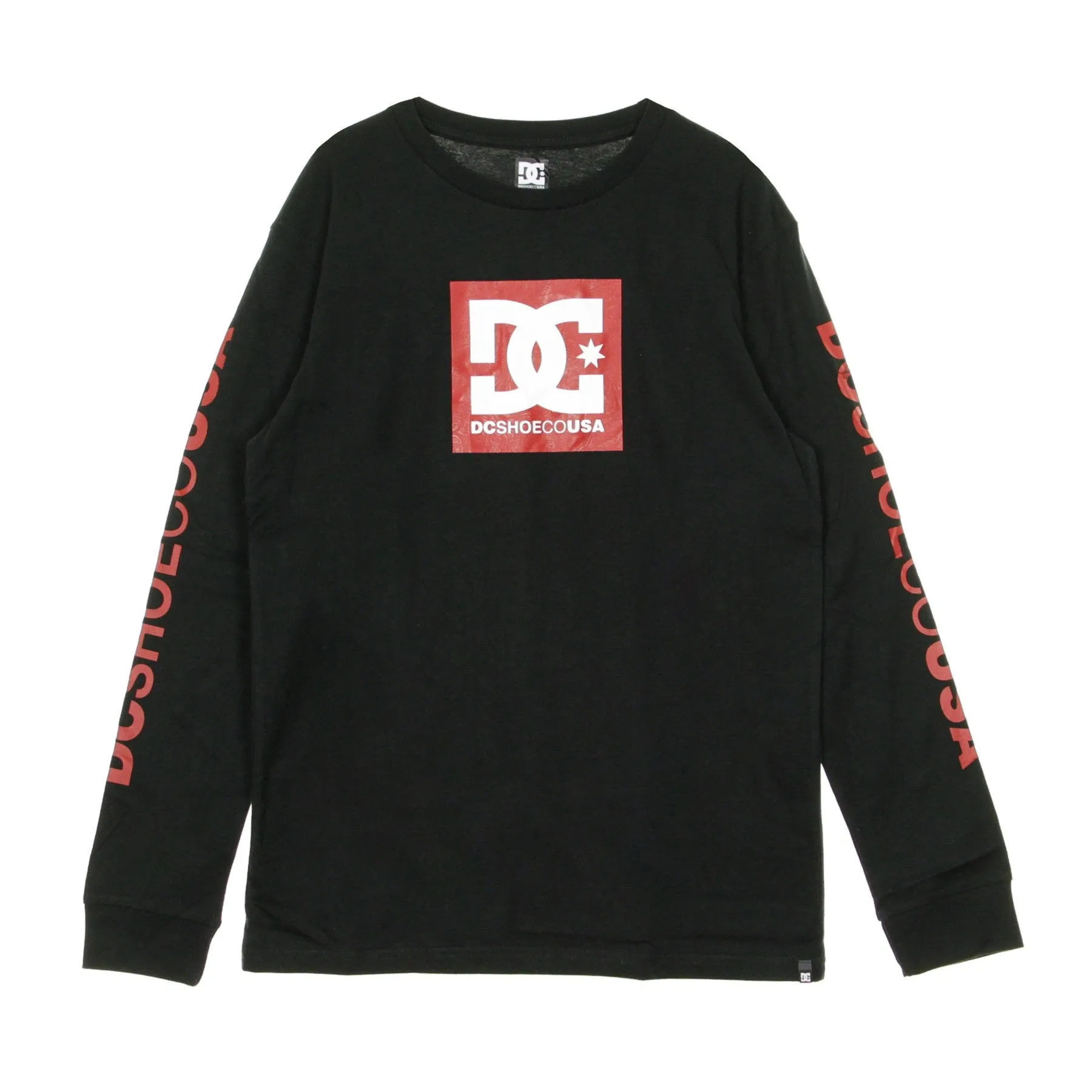Maglietta Manica Lunga Uomo Square Star L/s Black/red/white