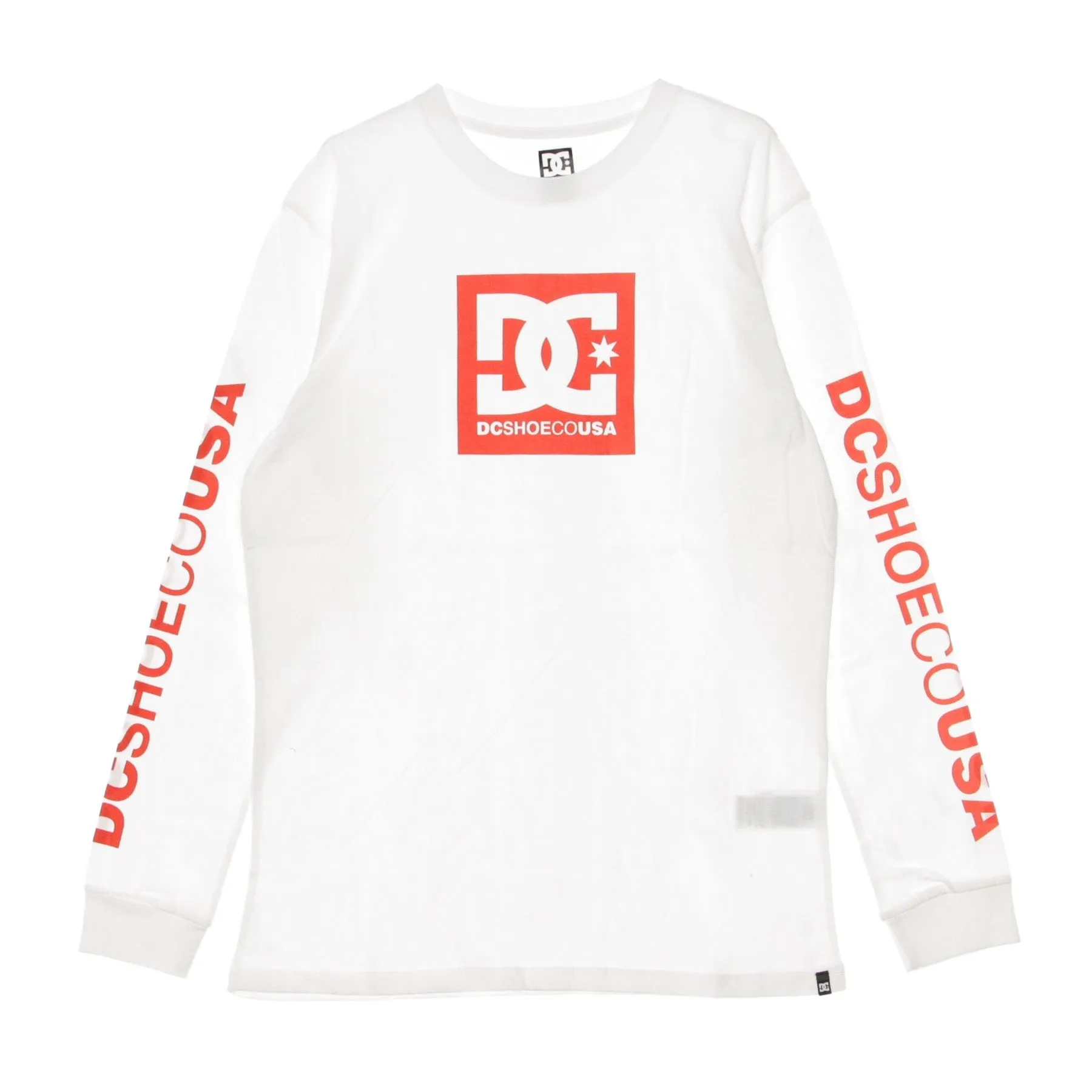 Maglietta Manica Lunga Uomo Square Star L/s White/red