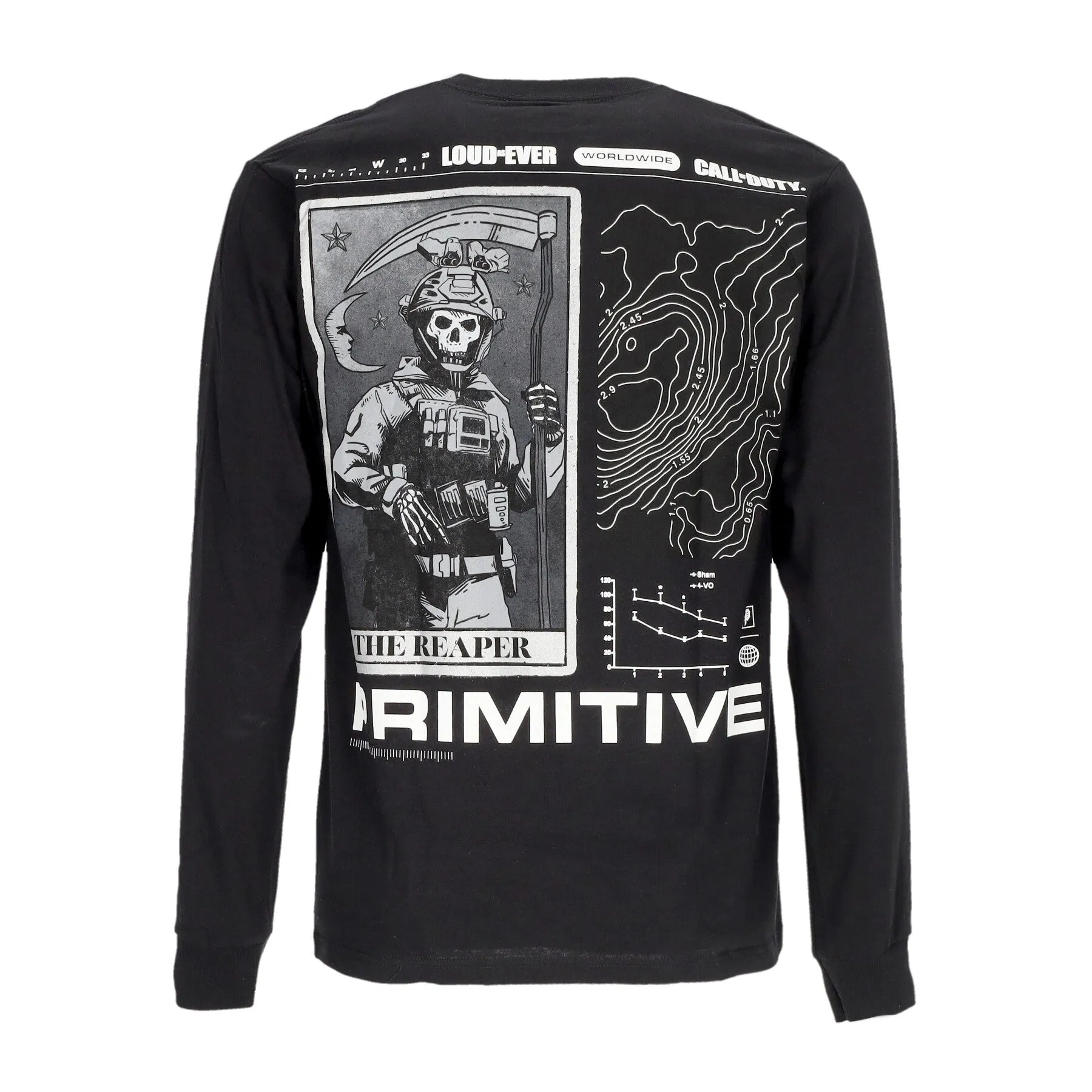 Maglietta Manica Lunga Uomo Tactics L/s Tee X Call Of Duty Black