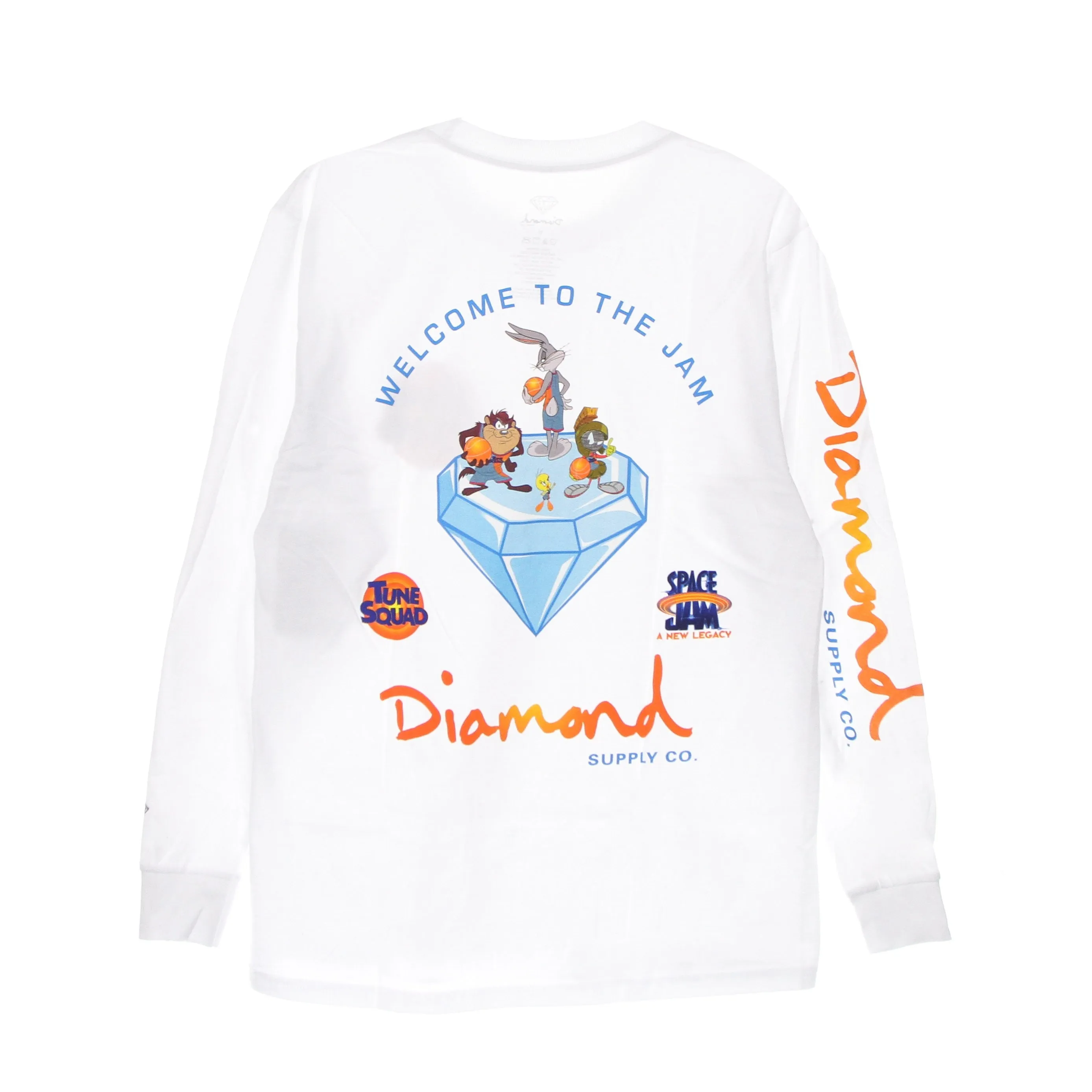 Maglietta Manica Lunga Uomo Welcome To The Jam L/s Tee X Space Jam 2 White