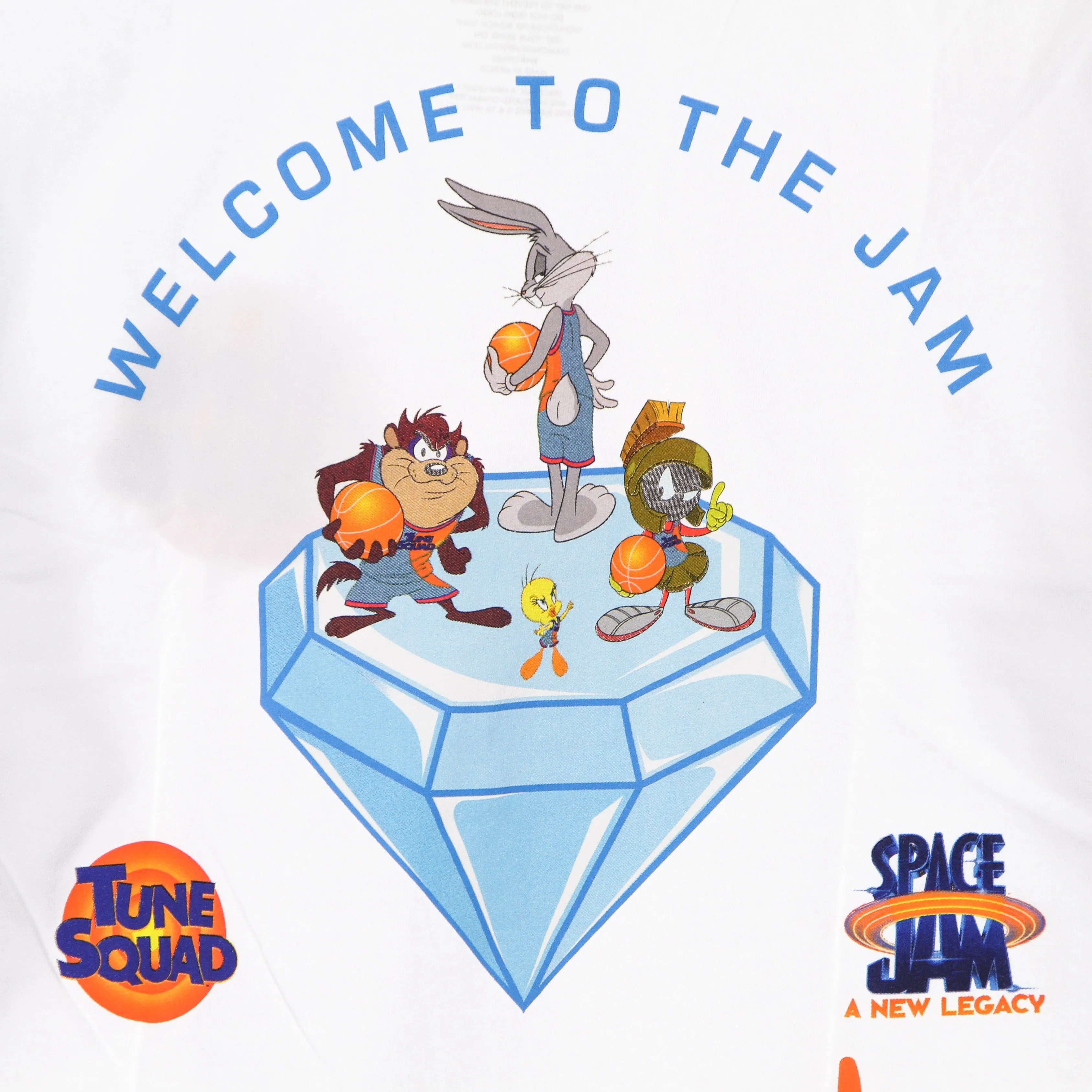 Maglietta Manica Lunga Uomo Welcome To The Jam L/s Tee X Space Jam 2 White