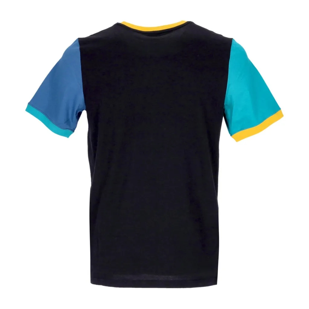 maglietta uomo classics block tee BLACK/DEEP AQUA
