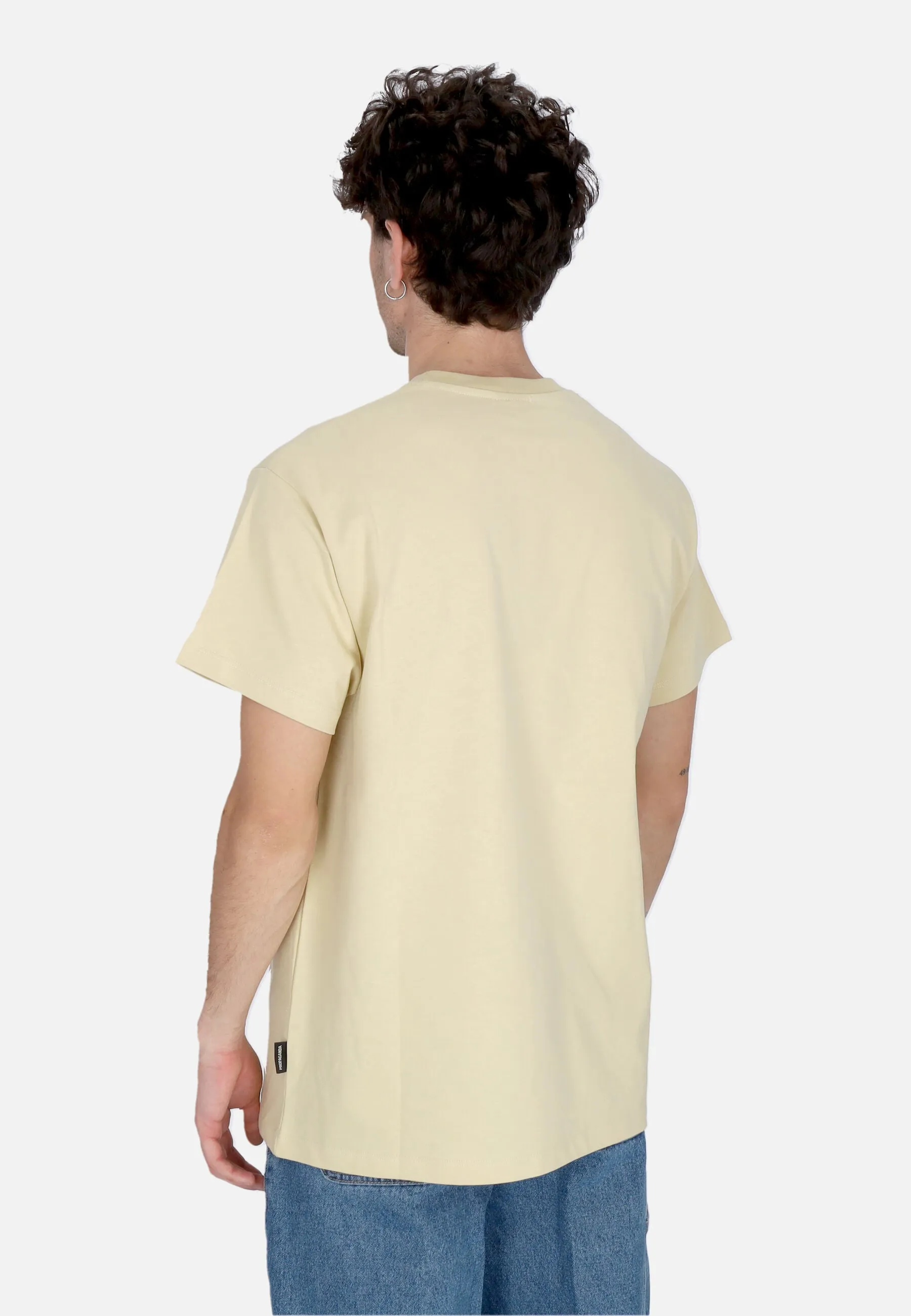 Maglietta Uomo Logo Embroidery Tee Gravel