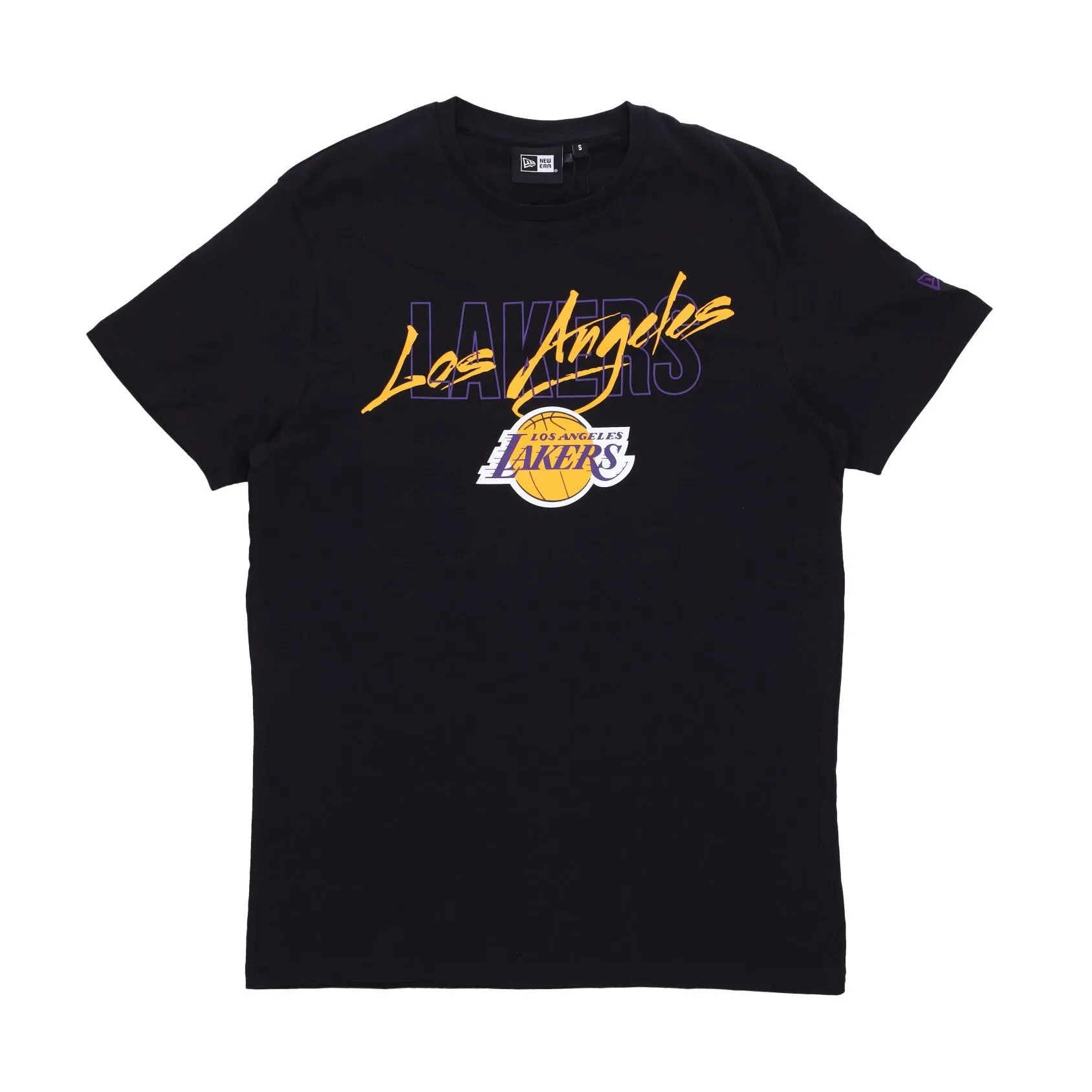 Maglietta Uomo Nba Script Tee Loslak Black/true Purple