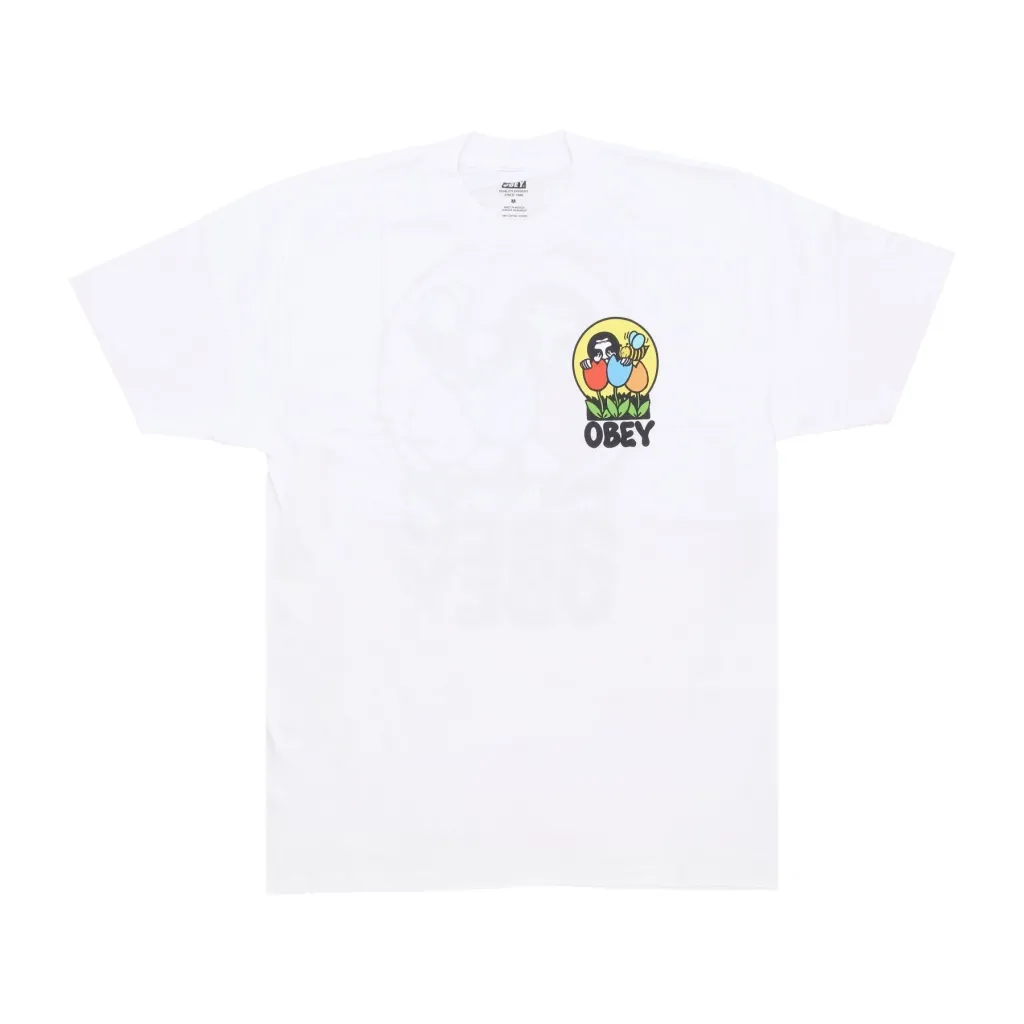 maglietta uomo obey was here classic tee WHITE