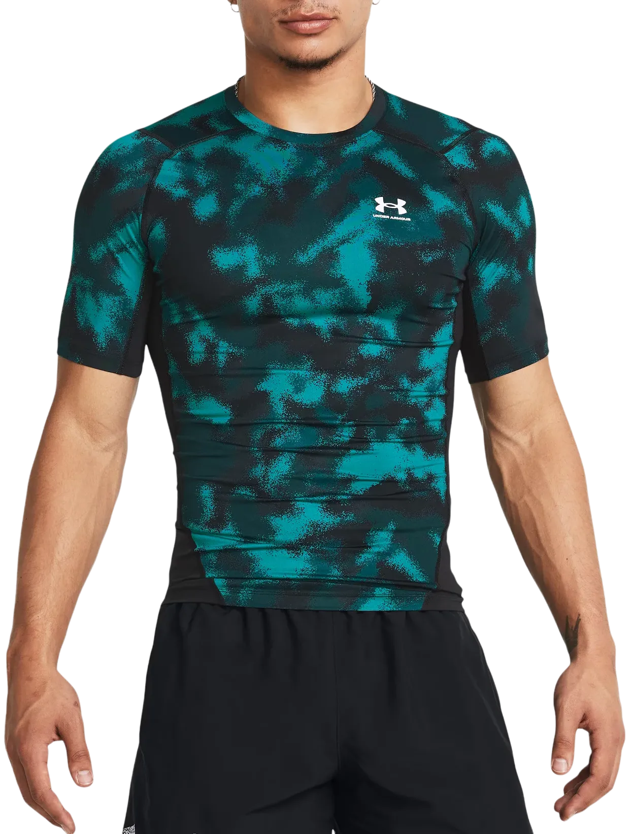 Magliette Under UA HG Armour Printed SS