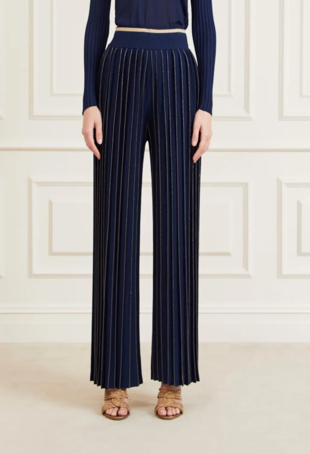marciano guess  pantaloni plissettati