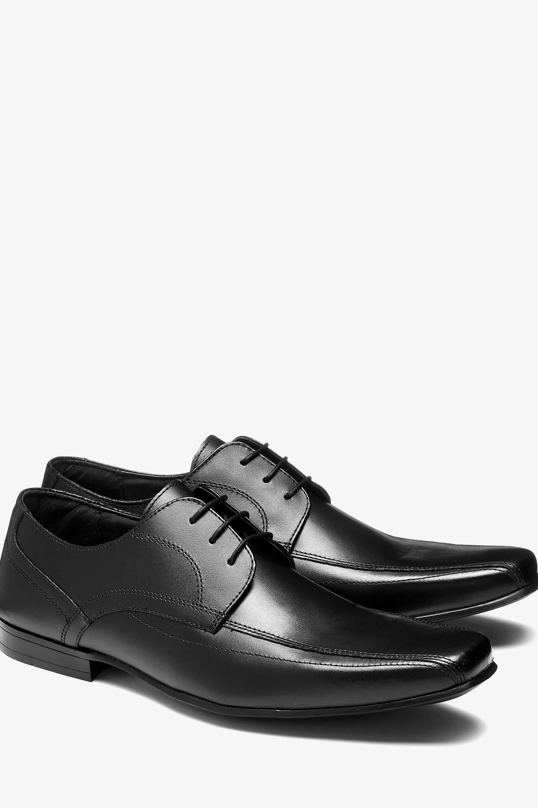 Nero  - Scarpe stringate in pelle a pannelli