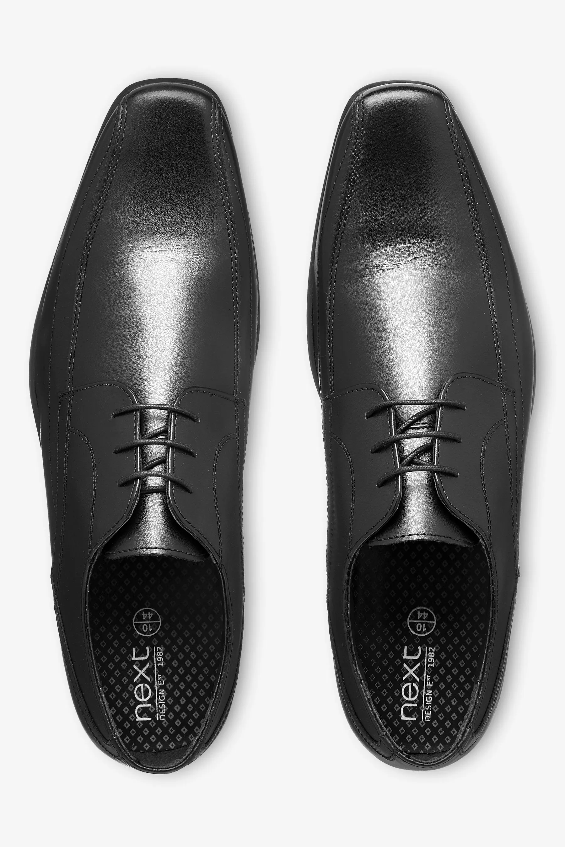 Nero  - Scarpe stringate in pelle a pannelli