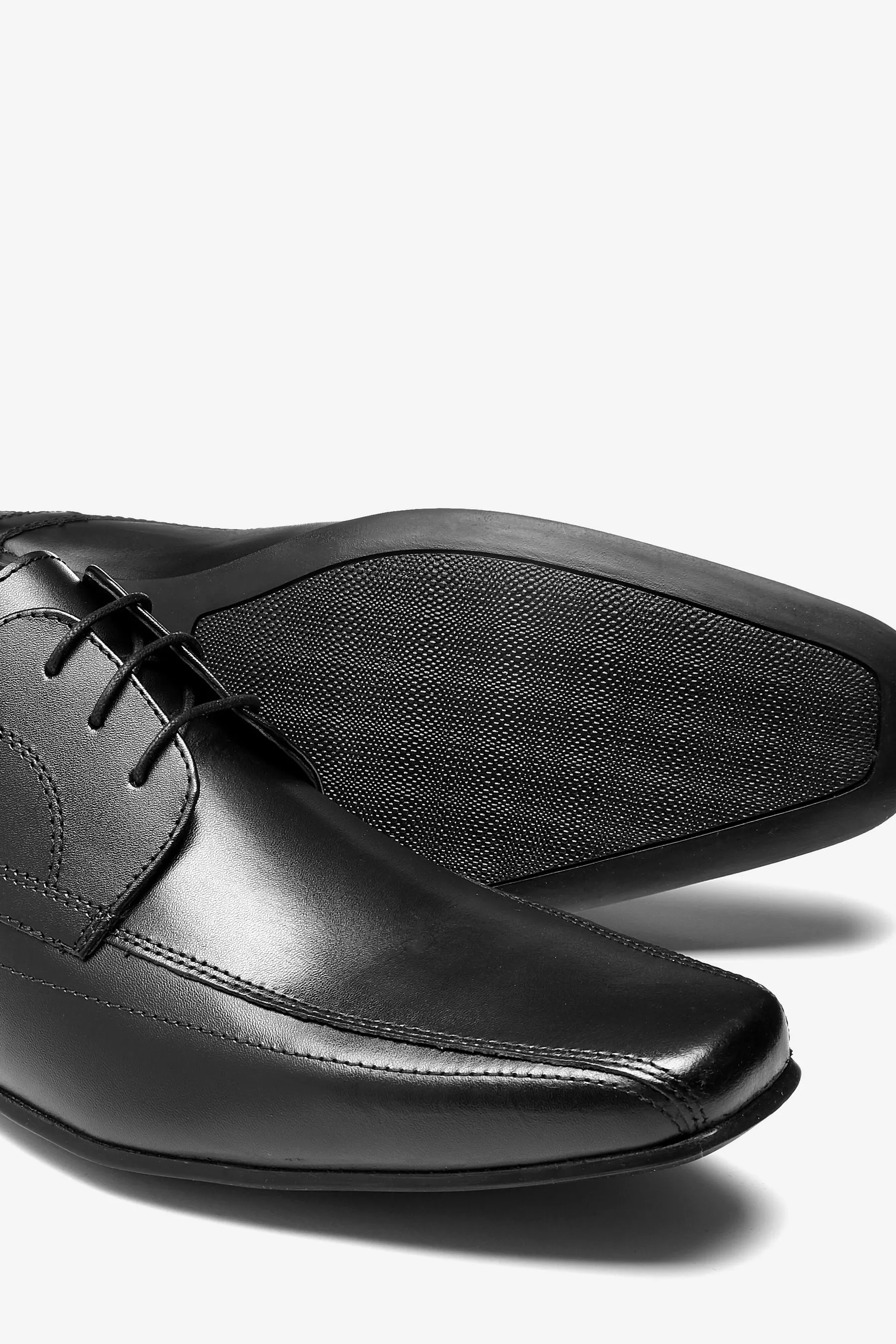 Nero  - Scarpe stringate in pelle a pannelli
