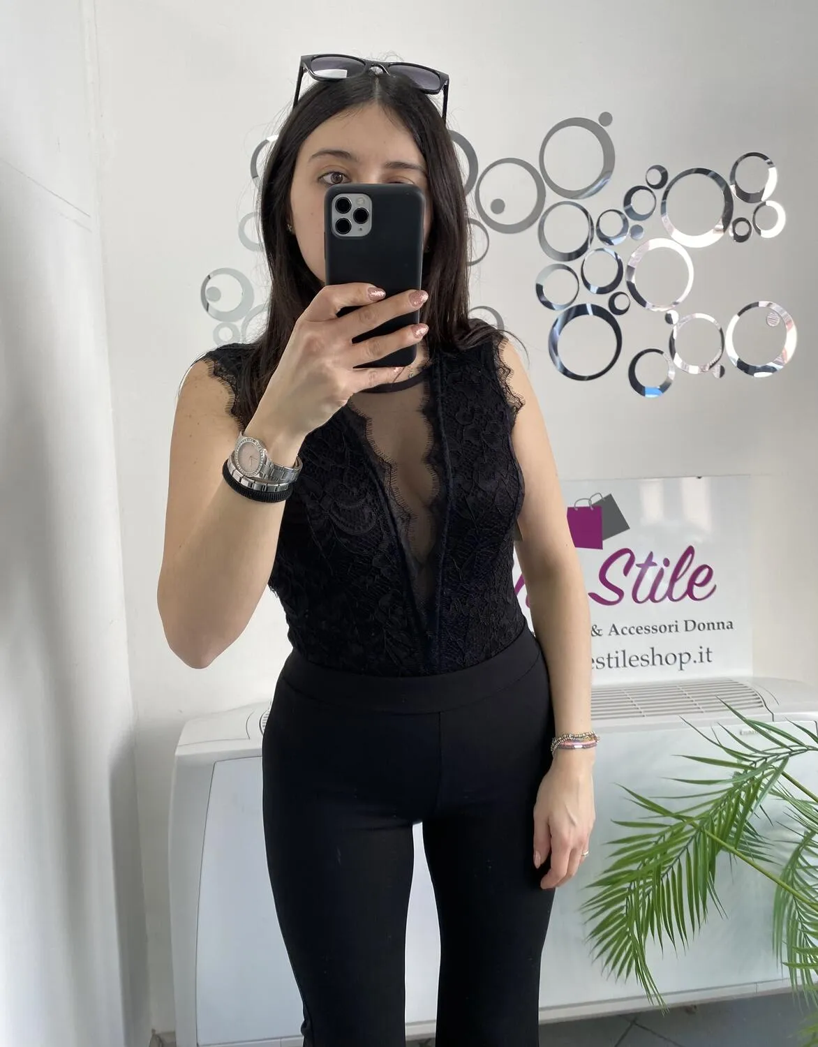 NEW Body in pizzo scollo sulla schiena