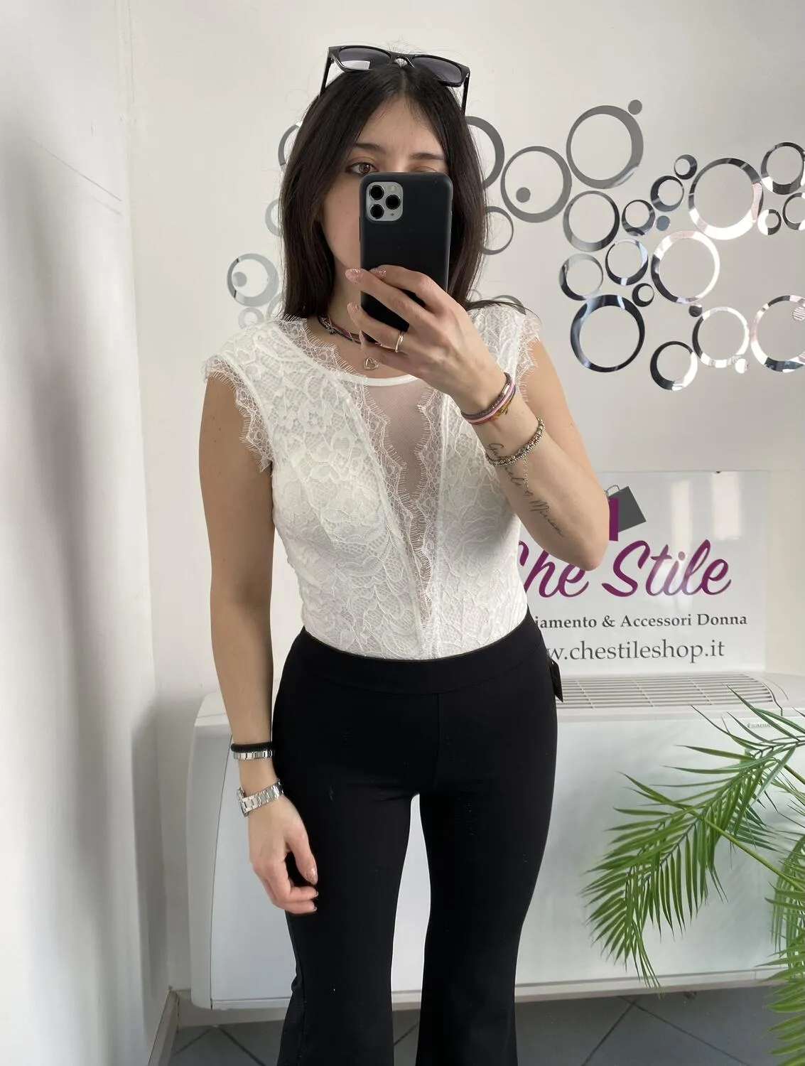 NEW Body in pizzo scollo sulla schiena