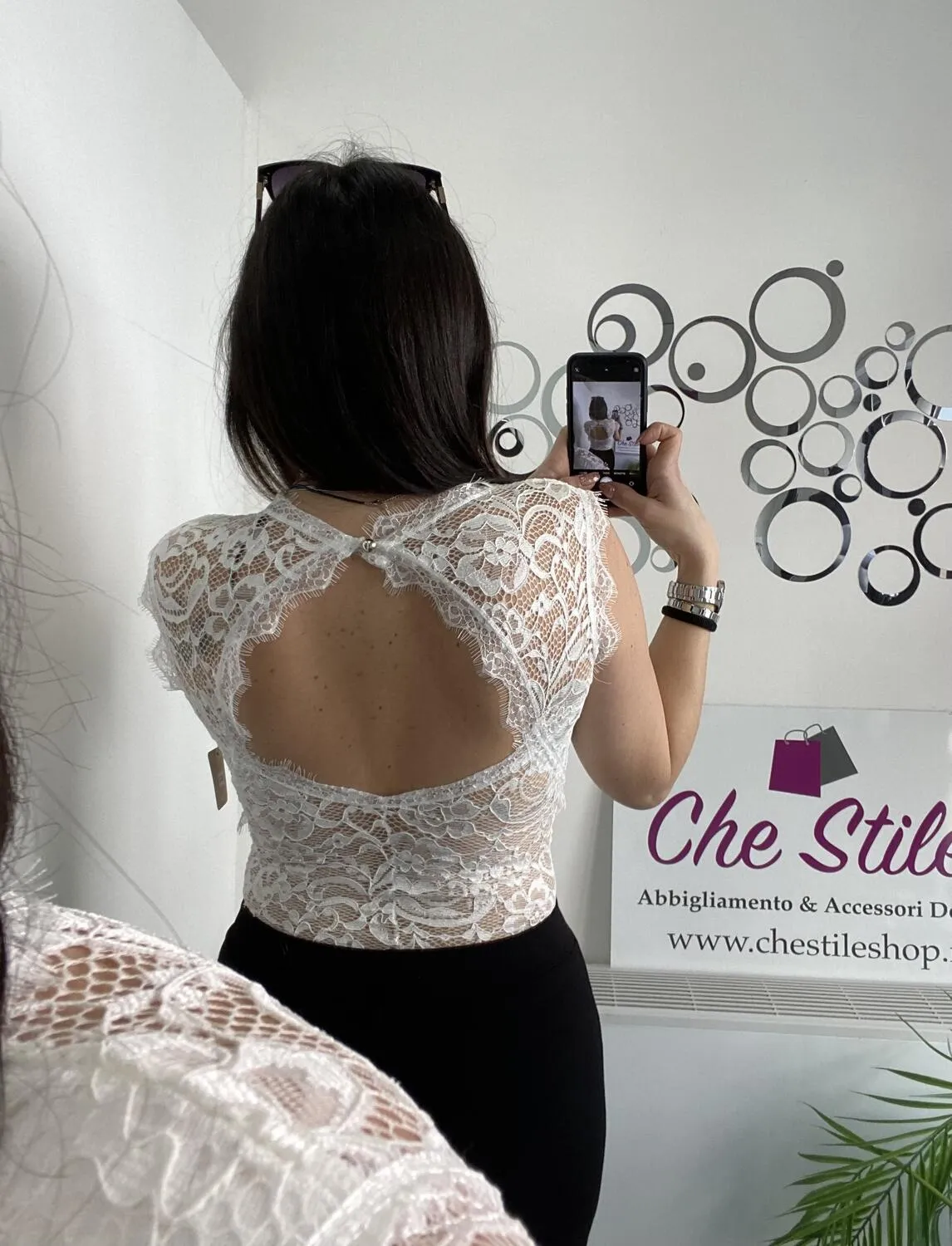 NEW Body in pizzo scollo sulla schiena