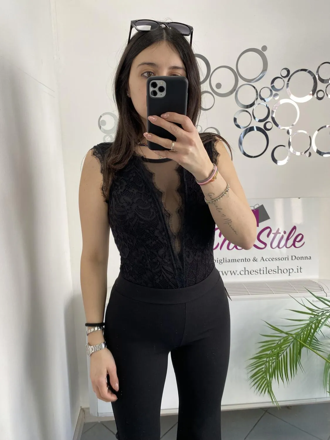 NEW Body in pizzo scollo sulla schiena