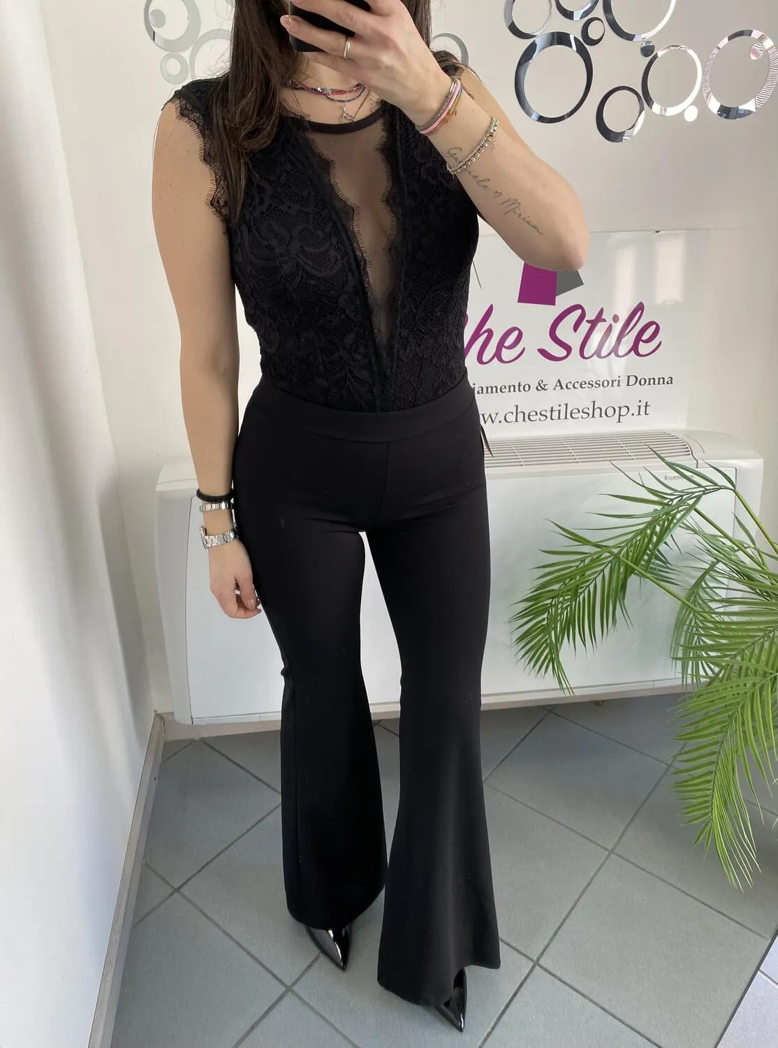 NEW Body in pizzo scollo sulla schiena