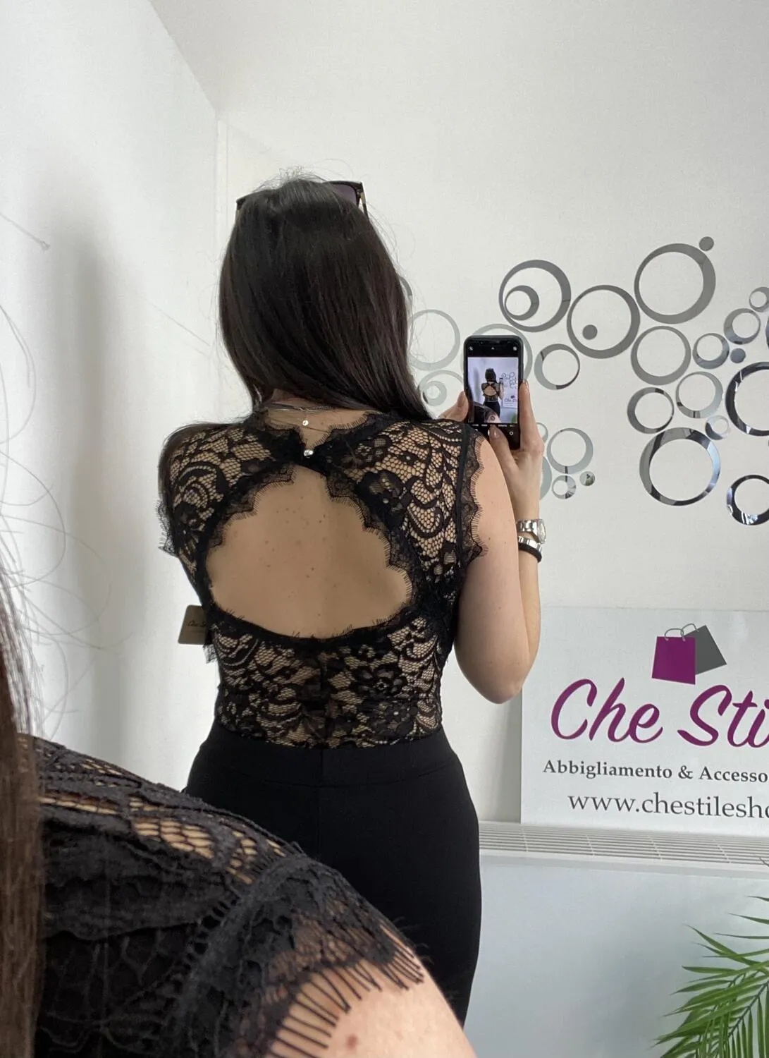 NEW Body in pizzo scollo sulla schiena