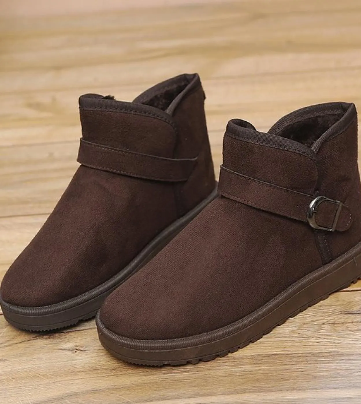 New Snow Boots Women Real Leather Waterproof Warm Winter Boots For Uni Plush Thickened Nonslip Ankle Boots Large Size 36